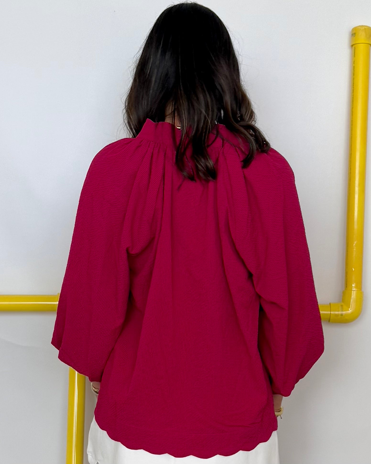 As It Is Crimson Texture Top-Shop-Womens-Boutique-Clothing
