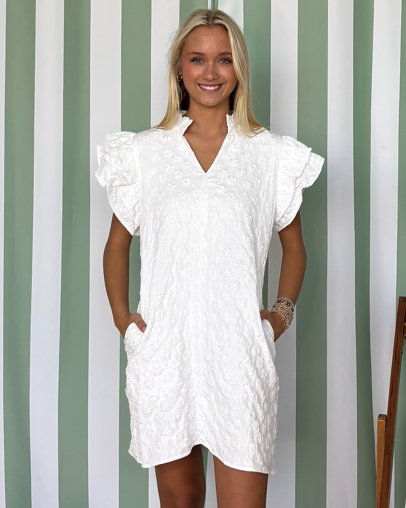 Time Goes On Off White Embroidered Dress-Shop-Womens-Boutique-Clothing