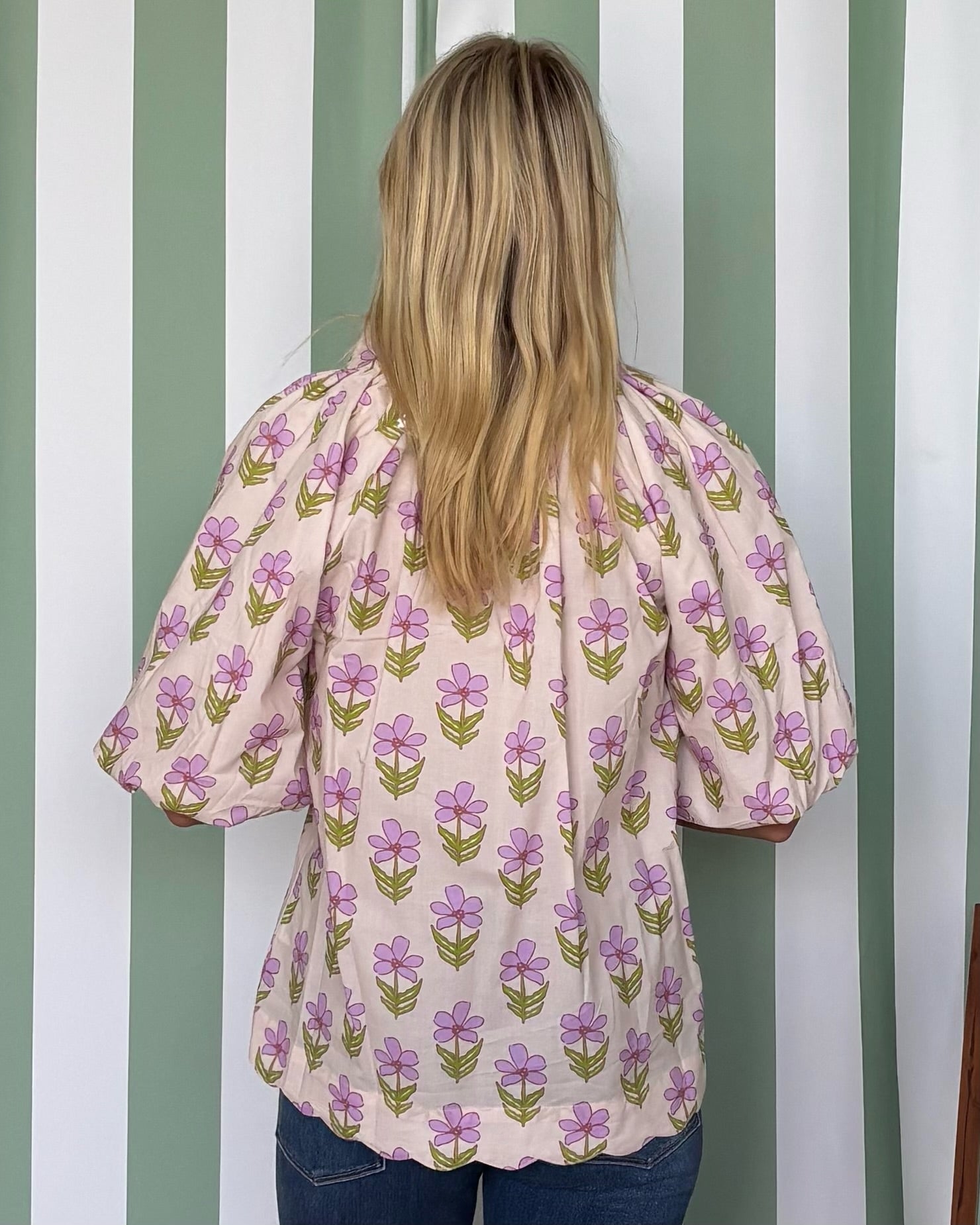 By Chance Blush Mix Floral Top-Shop-Womens-Boutique-Clothing