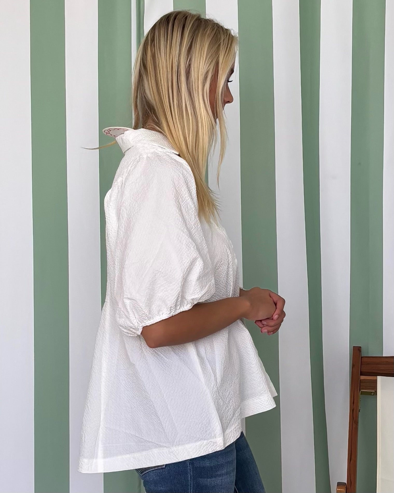 Lovely As Ever Off White Textured Top-Shop-Womens-Boutique-Clothing
