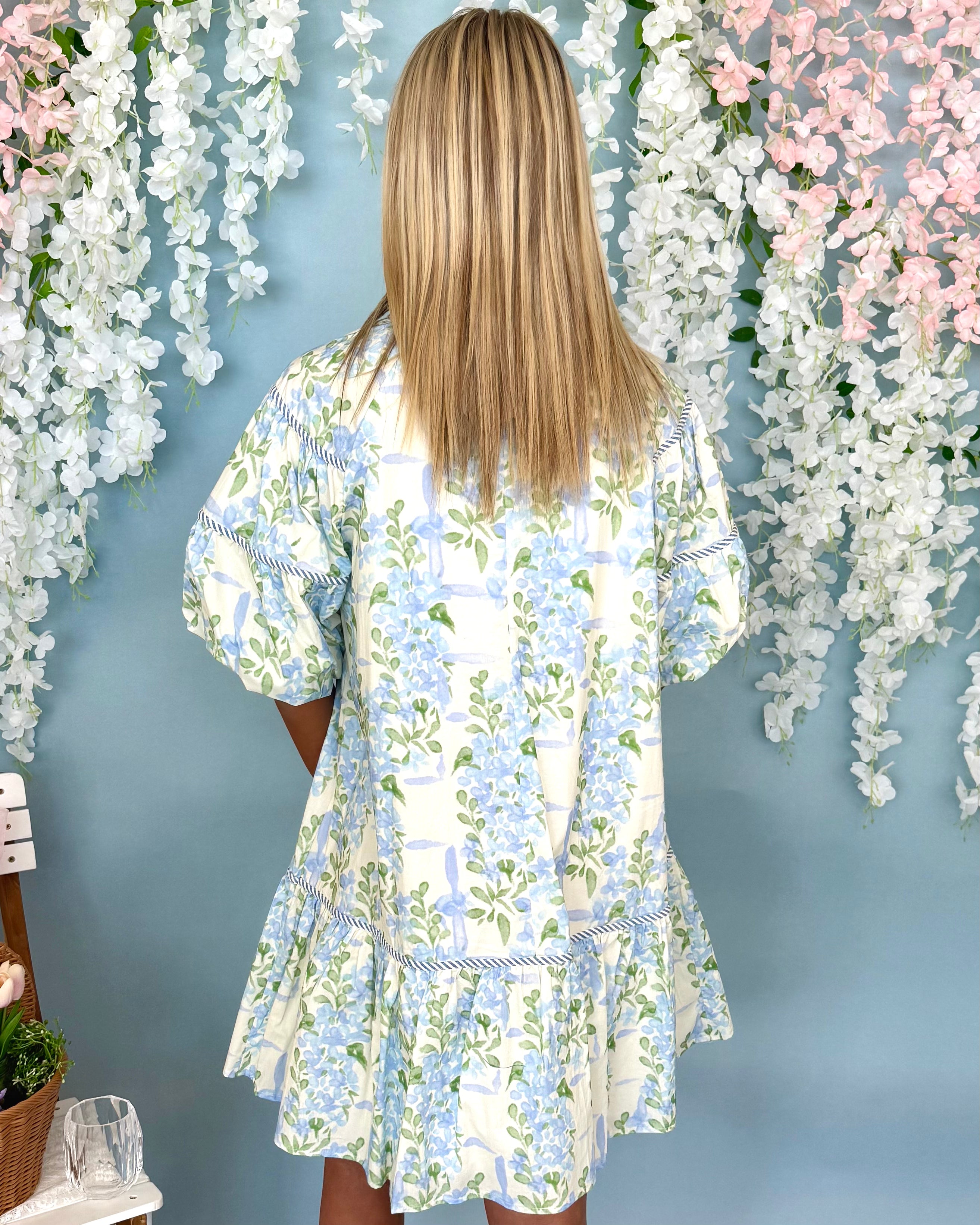 On The Road Blue Print Dress-Shop-Womens-Boutique-Clothing