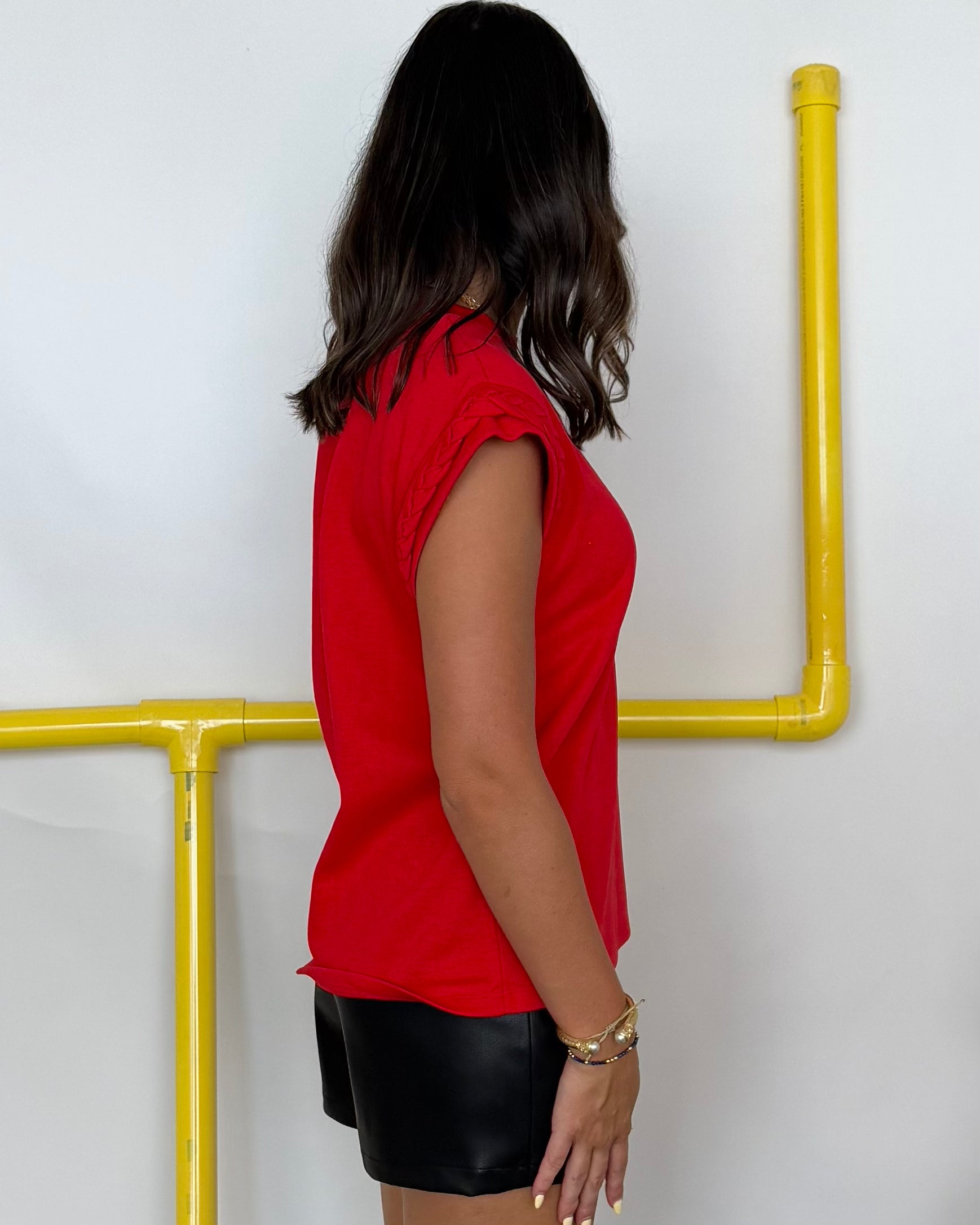 Wish For More Red Braided Top-Shop-Womens-Boutique-Clothing