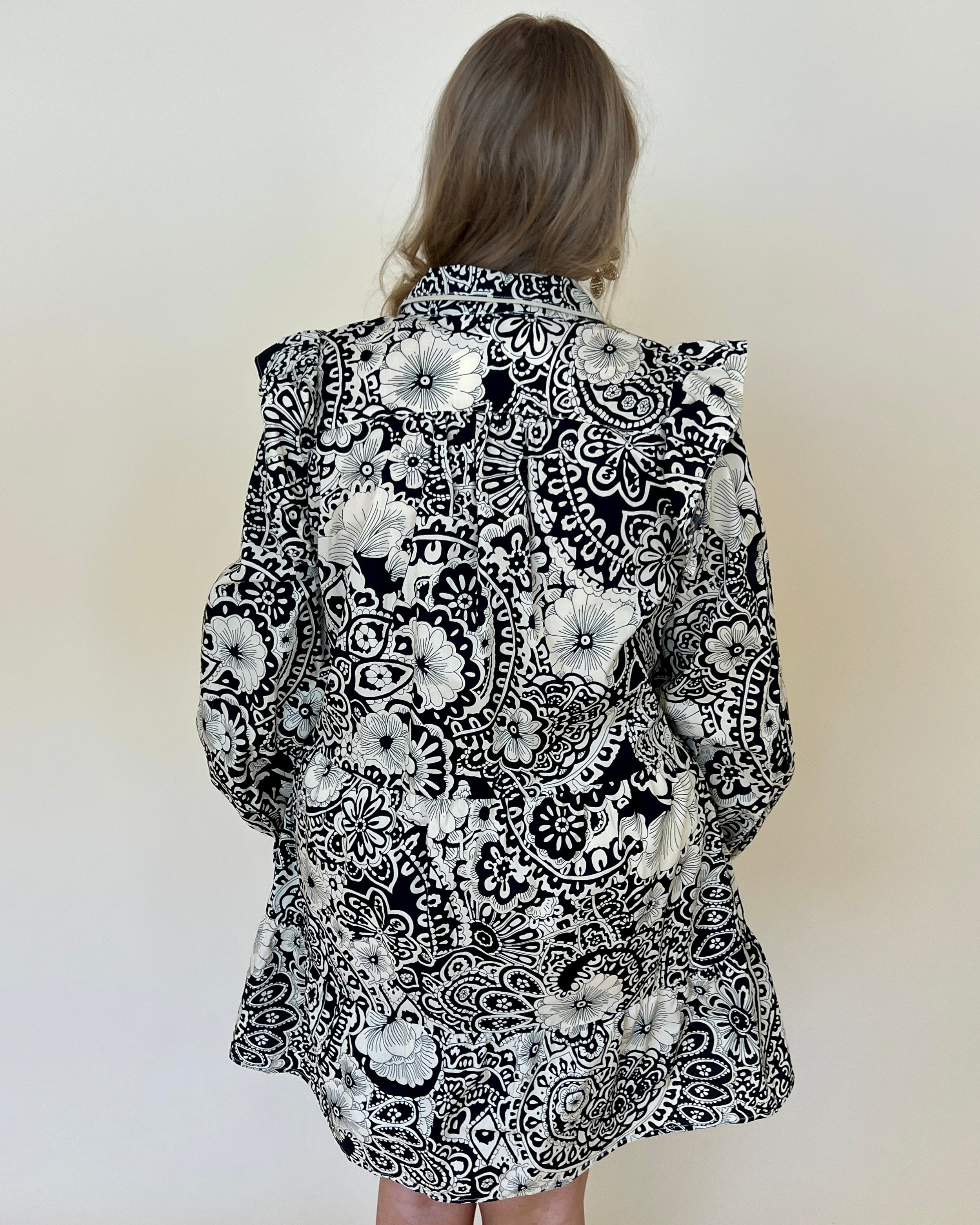 Grace & Bliss Black Mix Plus Floral Dress-Shop-Womens-Boutique-Clothing