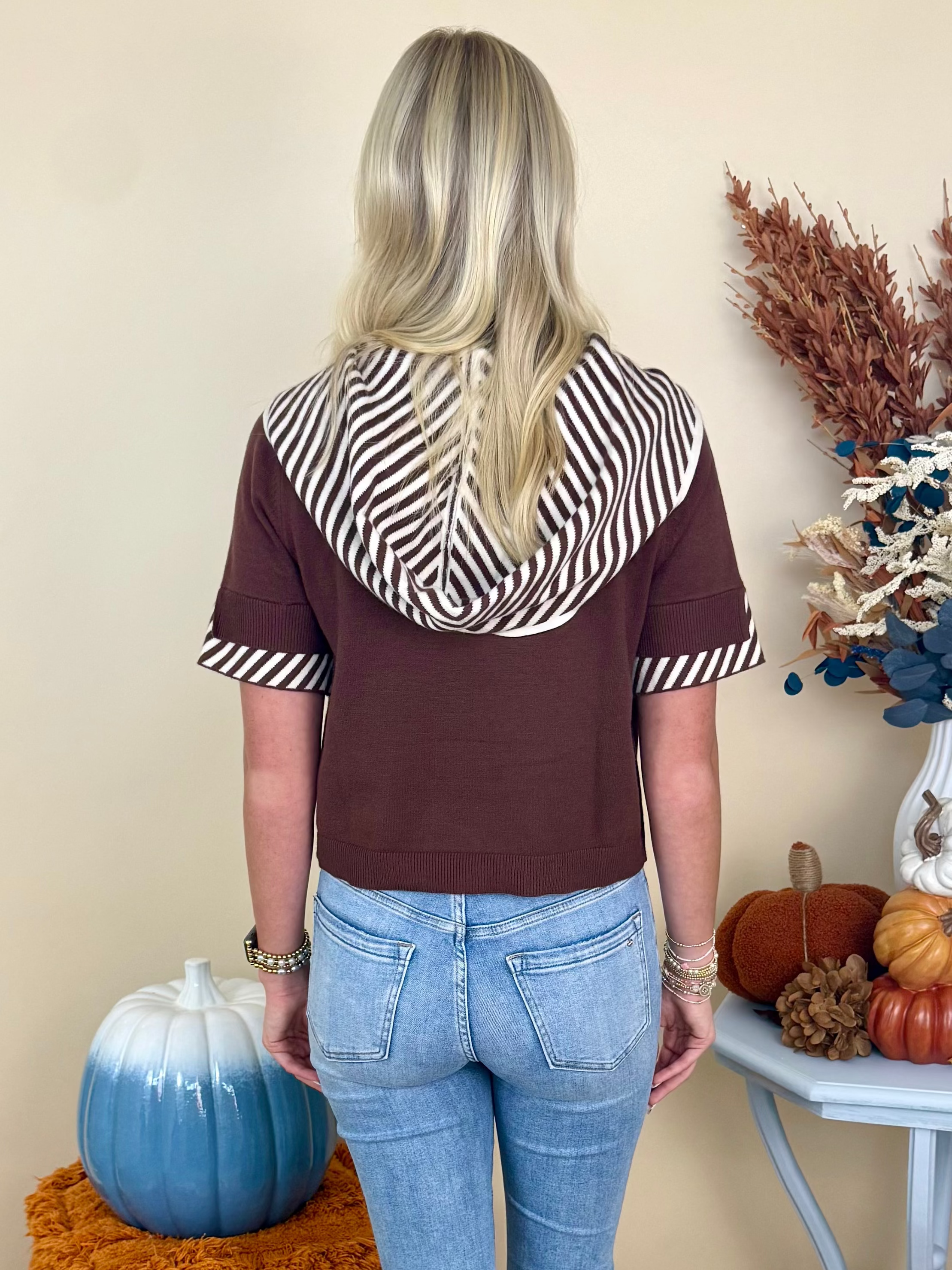 At Long Last Brown Attached Cardigan Sweater-Shop-Womens-Boutique-Clothing