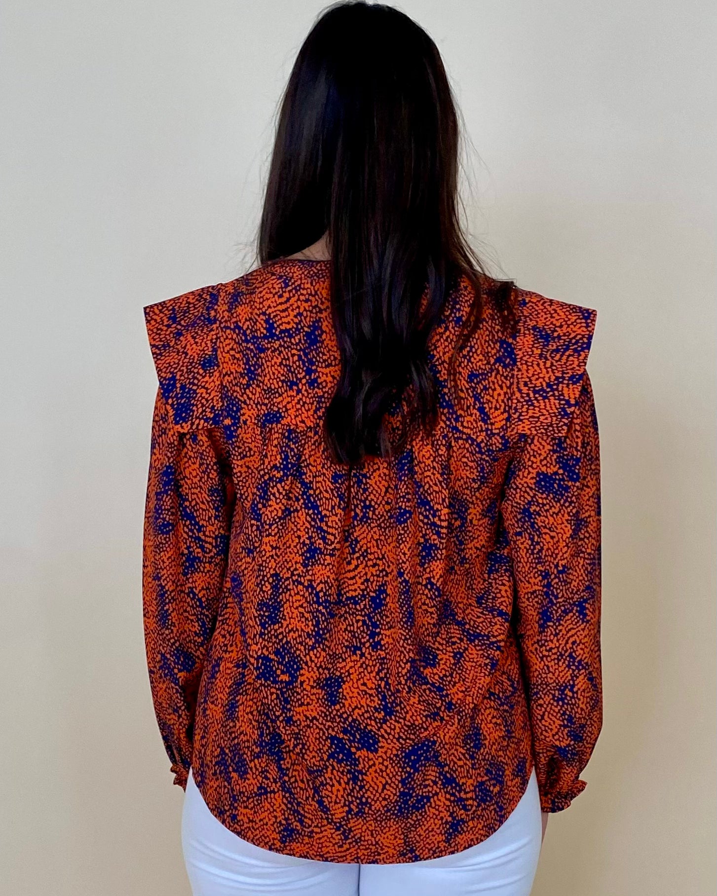 Stick With It Navy Spotted Top-Shop-Womens-Boutique-Clothing