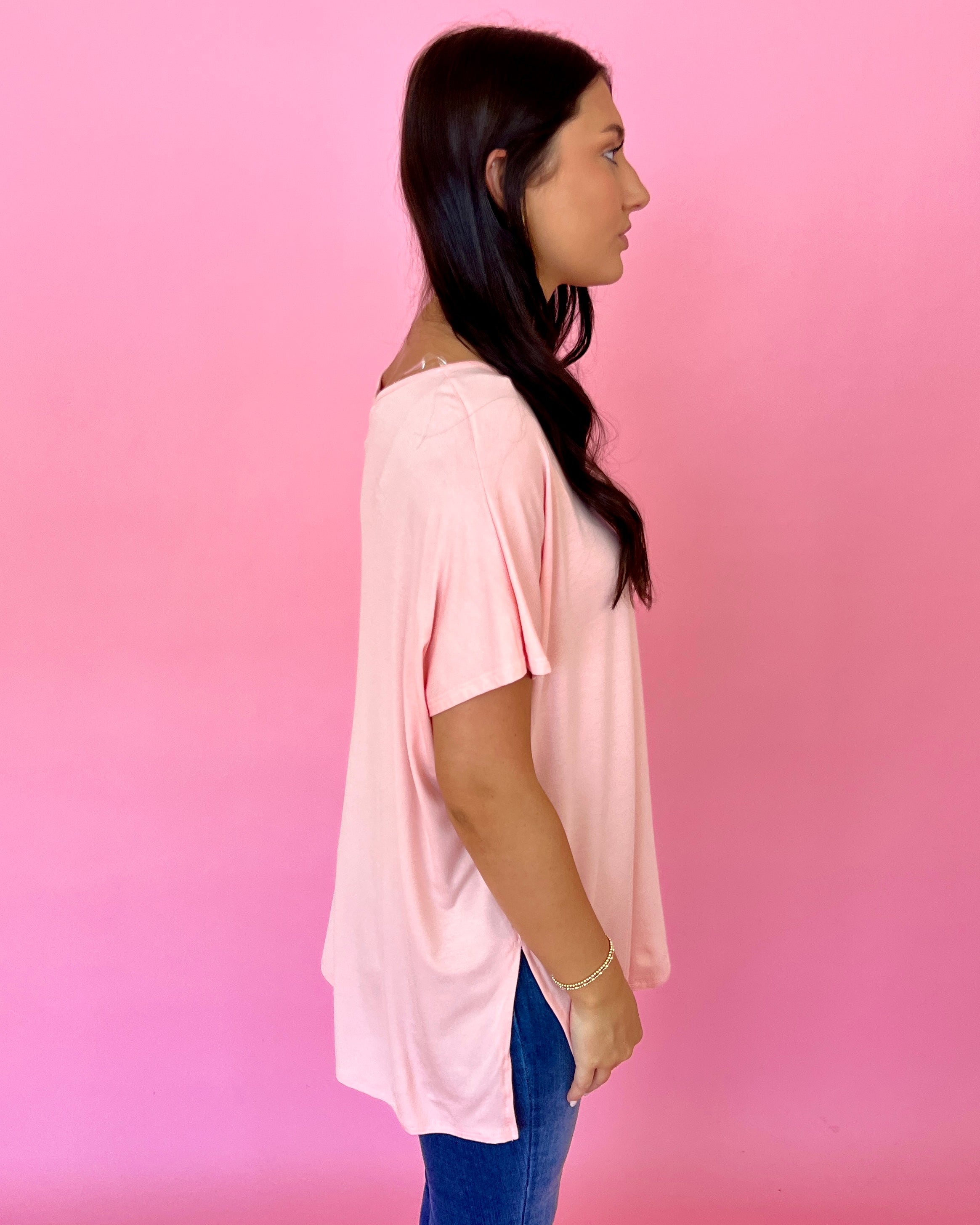 Anything But Basic Light Rose Top-Shop-Womens-Boutique-Clothing