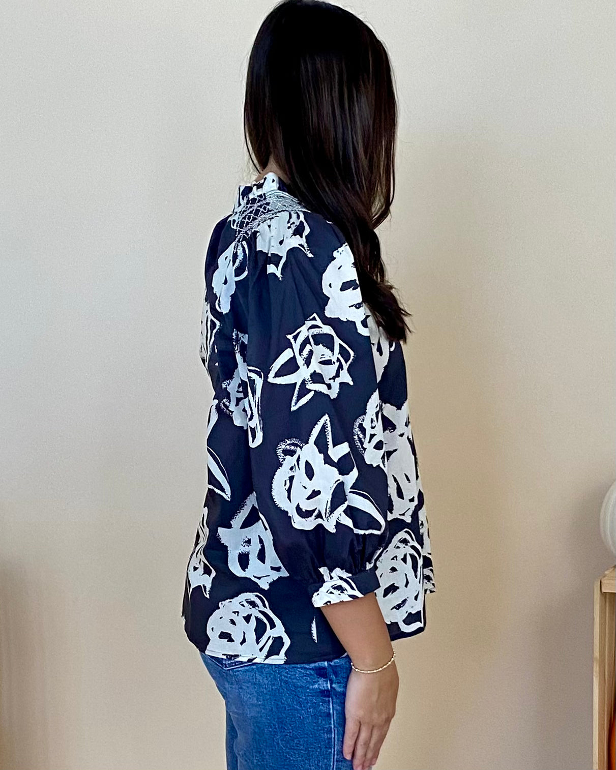 Walk About Charcoal Print Top-Shop-Womens-Boutique-Clothing