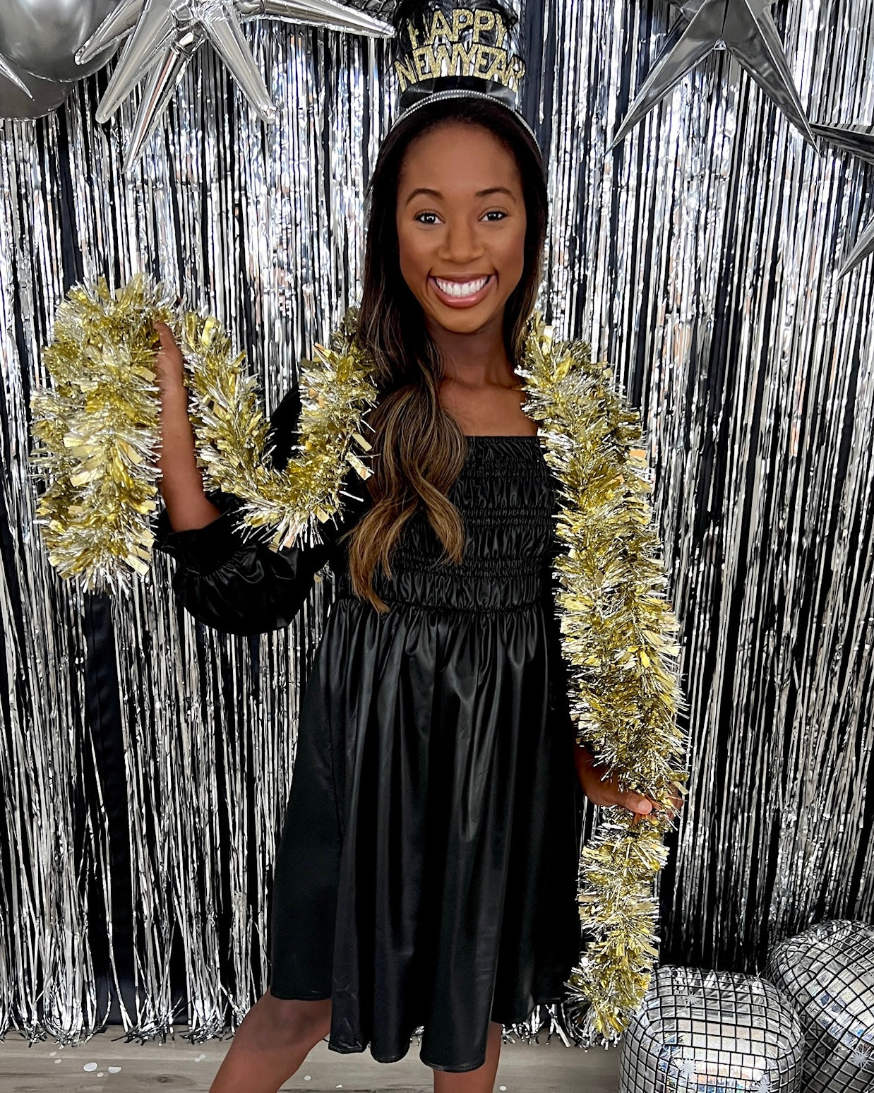 Can't Tell Black Faux Leather Dress-Shop-Womens-Boutique-Clothing