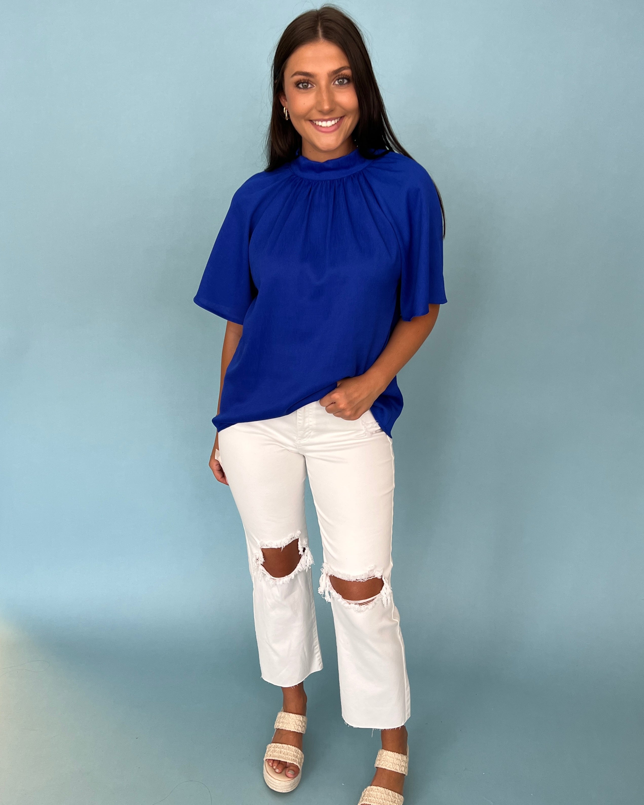 Time For Something White High Rise Slim Straight Jeans-Shop-Womens-Boutique-Clothing