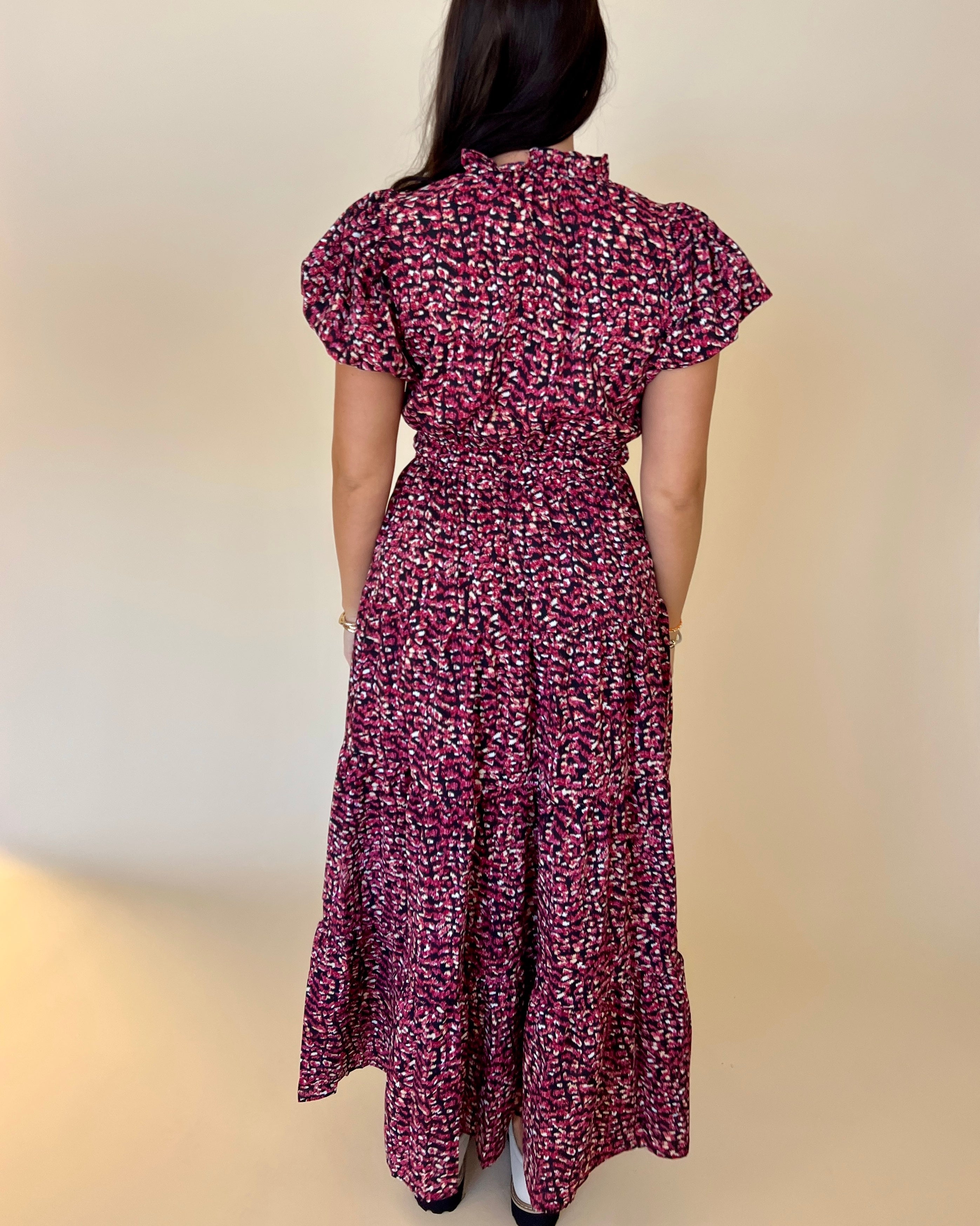 High Standards Black Spotted Midi Dress-Shop-Womens-Boutique-Clothing