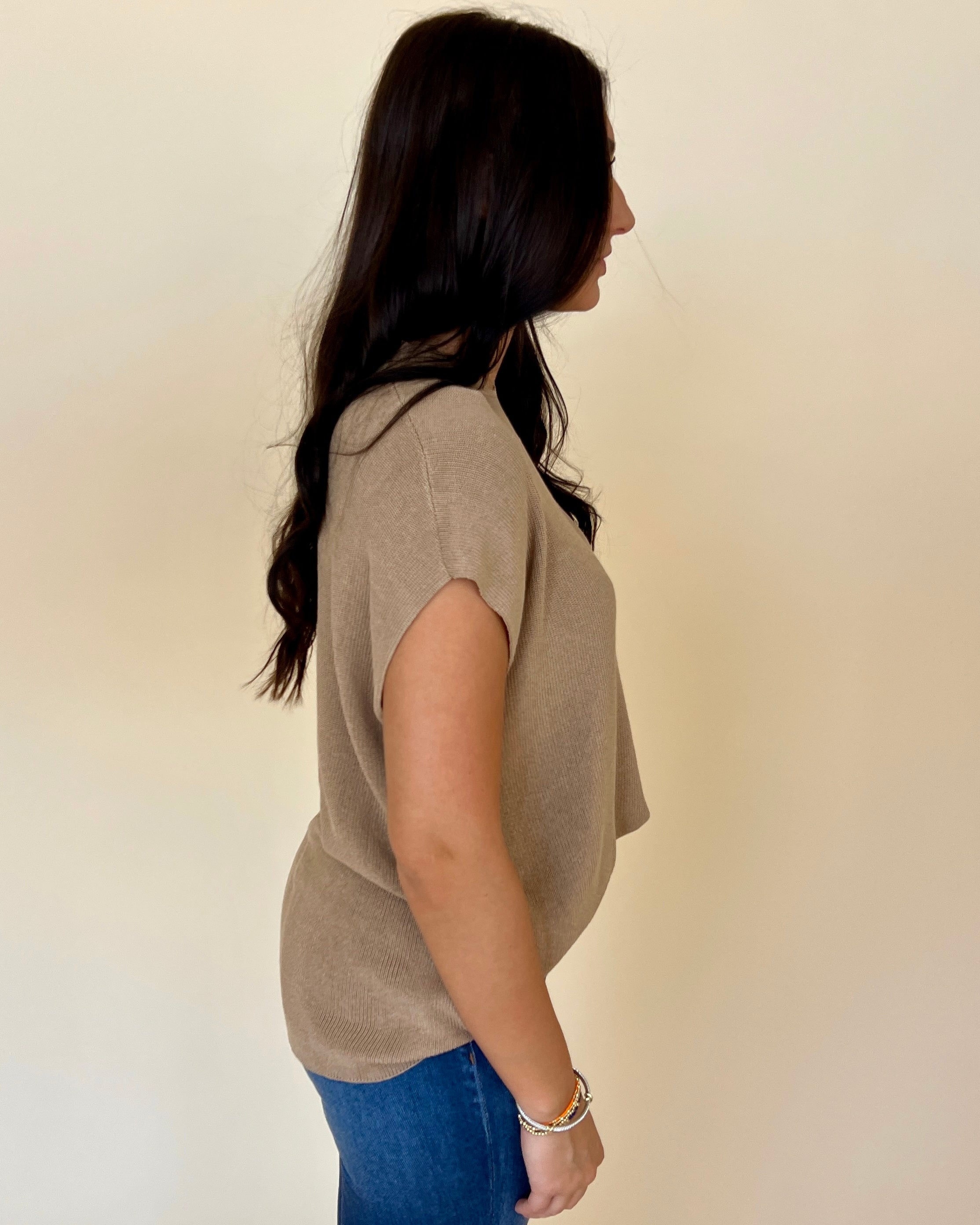 Your Place Coco Cap Sleeve Sweater Top-Shop-Womens-Boutique-Clothing