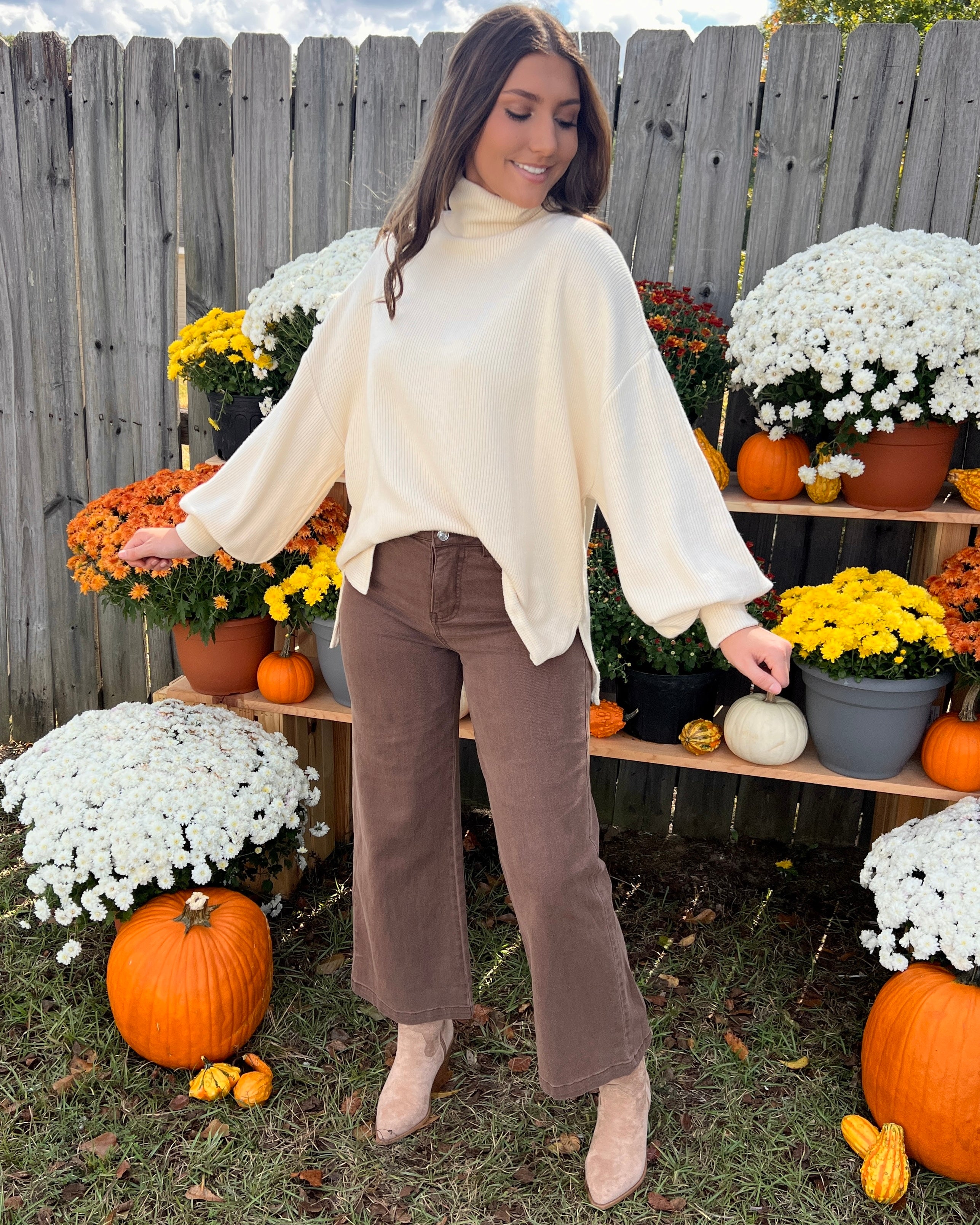 Come Around Cream Ribbed Sweater-Shop-Womens-Boutique-Clothing