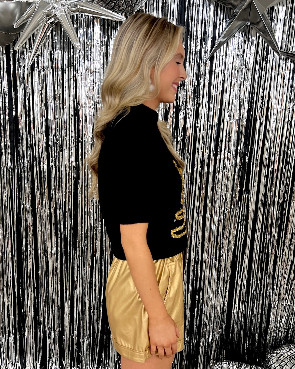 Jingle Home Black Christmas Tree Sweater Top-Shop-Womens-Boutique-Clothing
