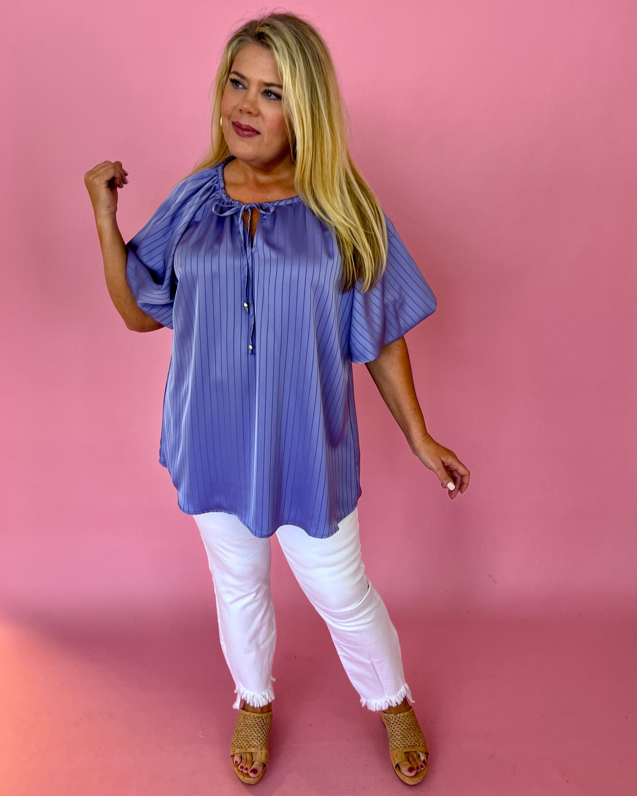 Number One Fan Plus Size White Cropped Jeans-Shop-Womens-Boutique-Clothing
