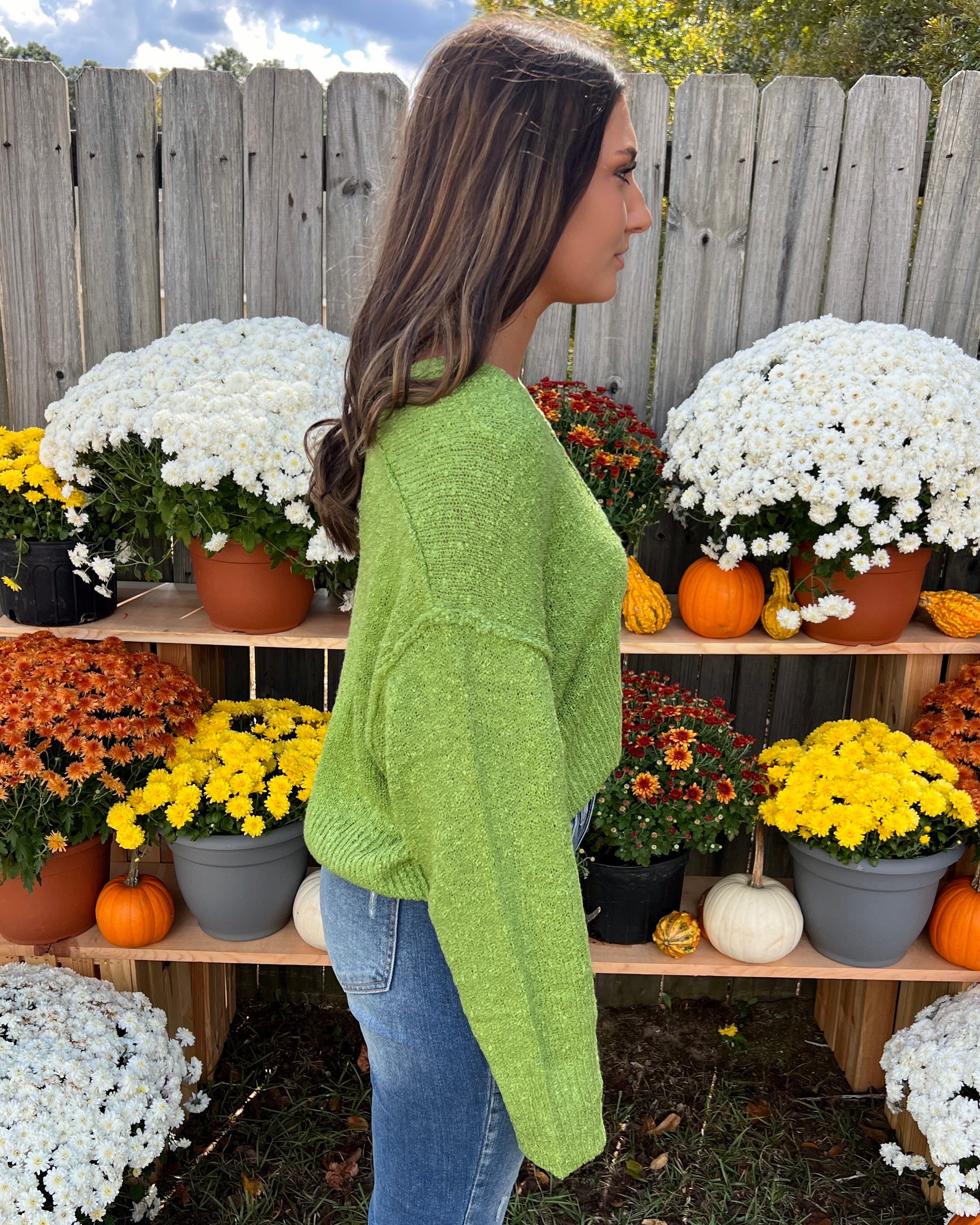 Cozy Touch Green Fig Sweater Cardigan-Shop-Womens-Boutique-Clothing