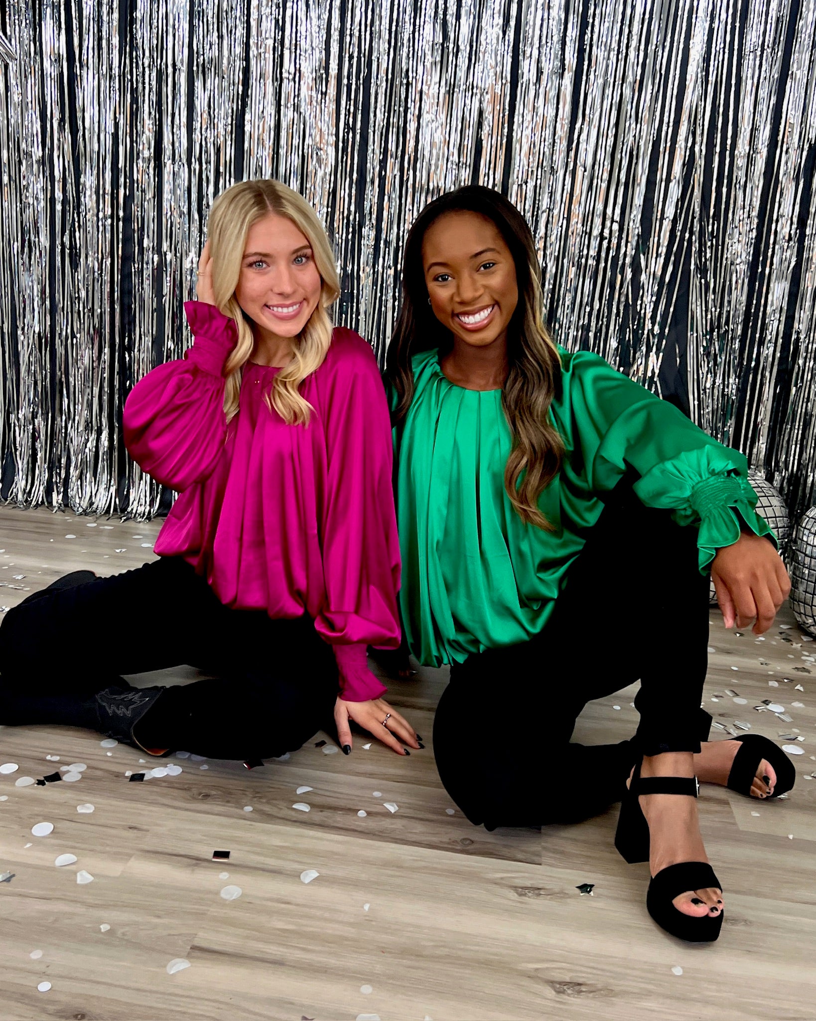 Do Your Thing Fuchsia Satin Top-Shop-Womens-Boutique-Clothing