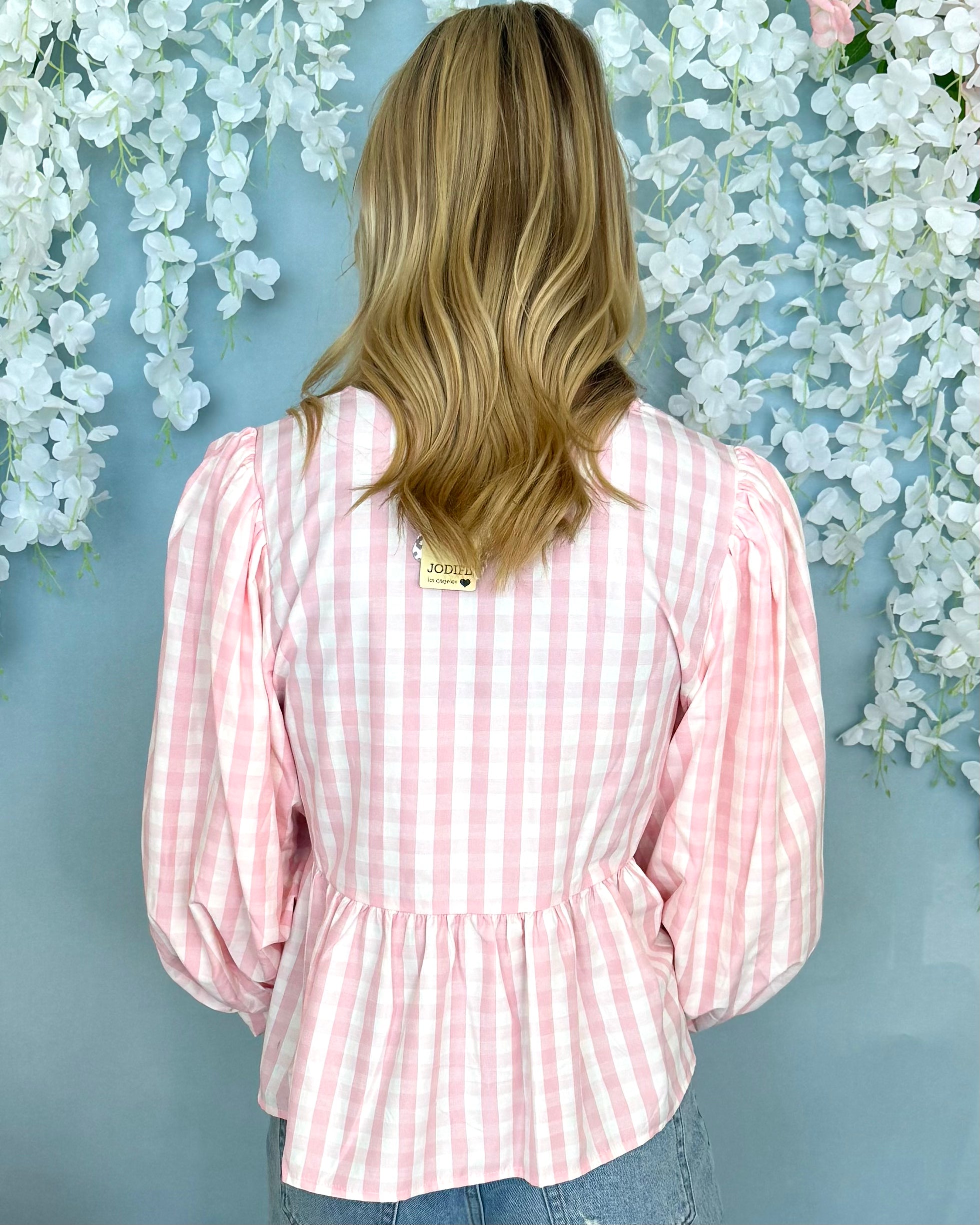 Take The Day Baby Pink Gingham Top-Shop-Womens-Boutique-Clothing