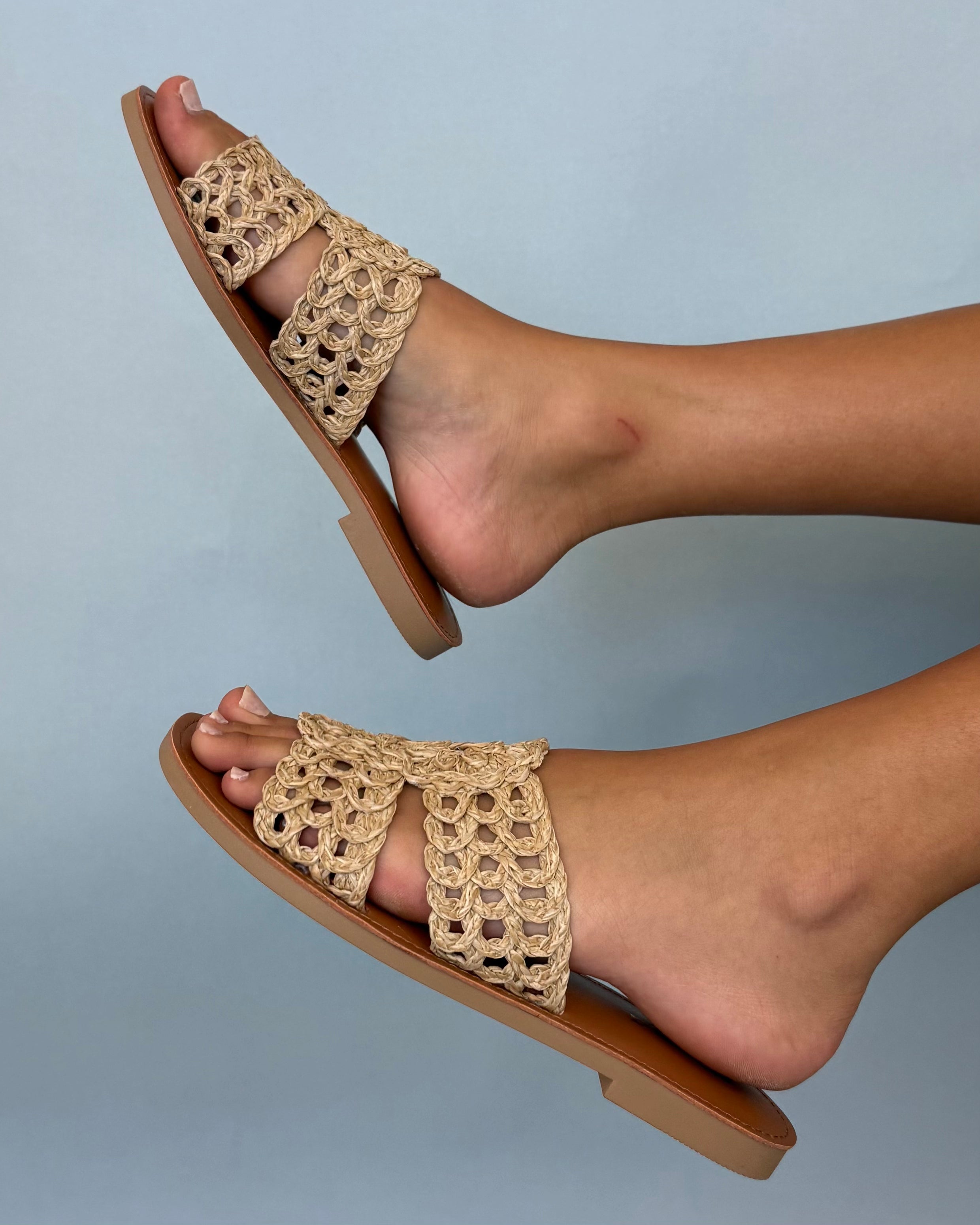Gia Natural Raffia Woven Sandal-Shop-Womens-Boutique-Clothing