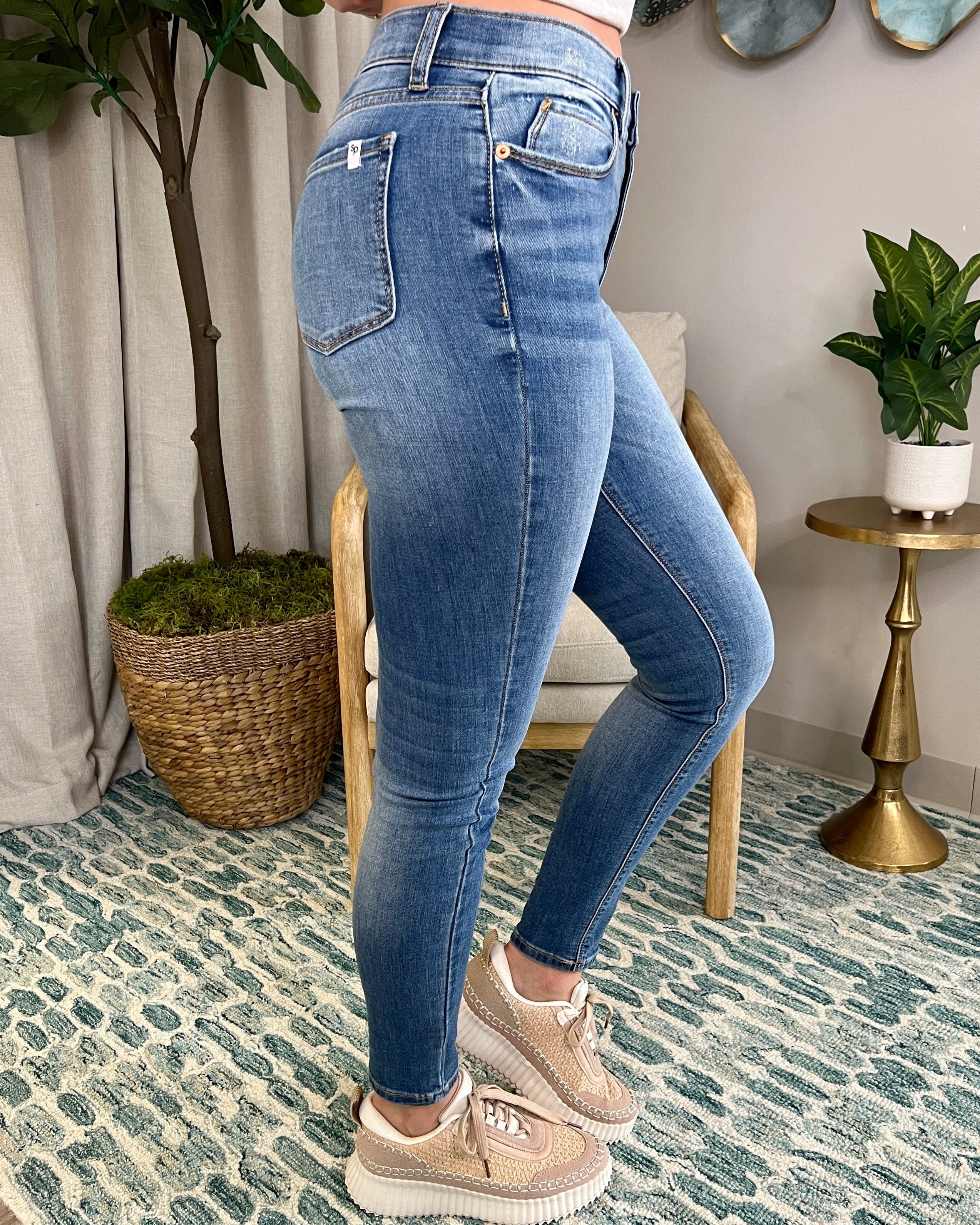 Here We Are Again Medium Mid Rise Skinny Jeans-Shop-Womens-Boutique-Clothing