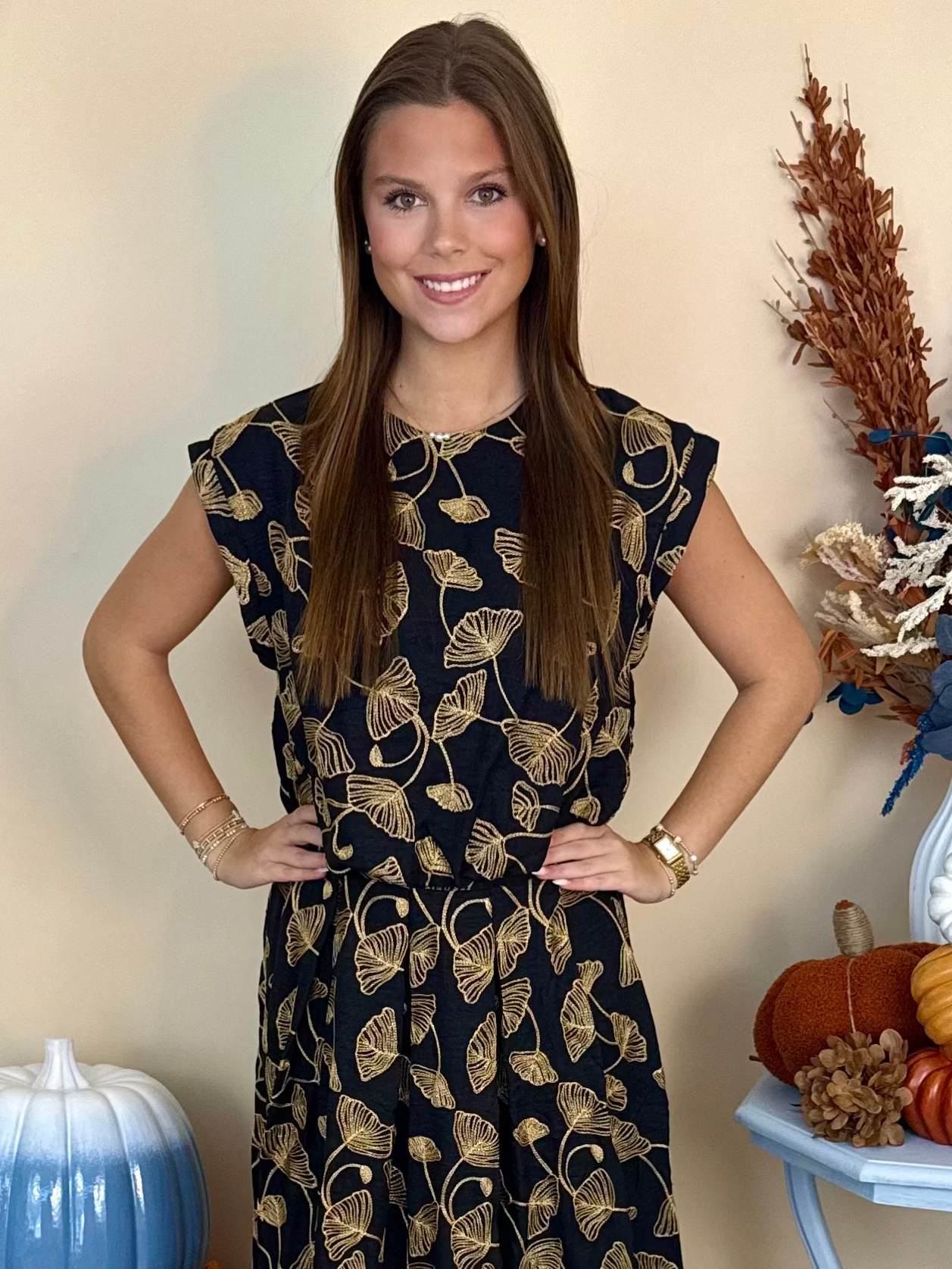 Easy Elegance Black Embroidered Pleated Bubble Crop Top-Shop-Womens-Boutique-Clothing