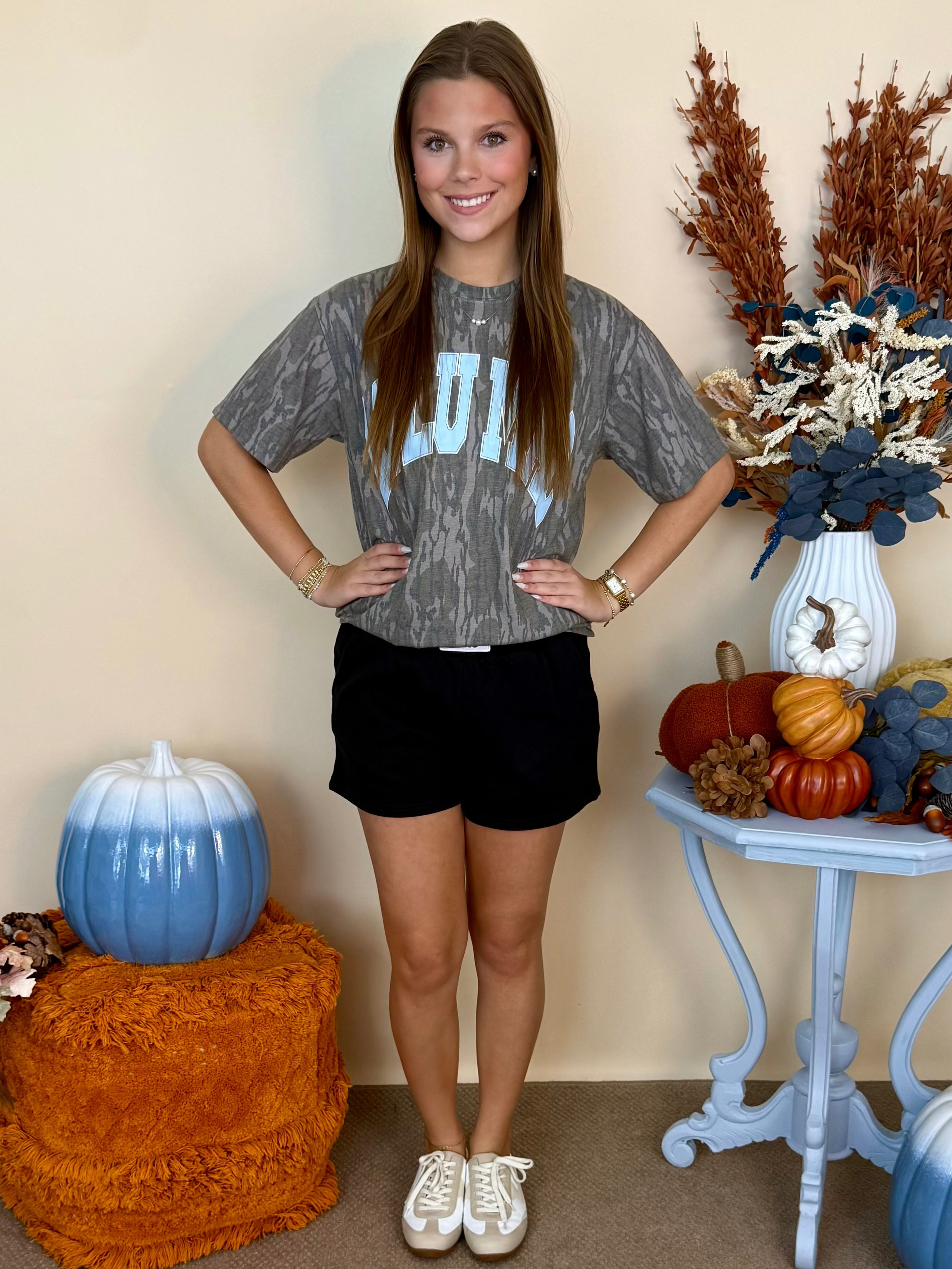 Lulu Mac Light Blue Mossy Oak Bottomland Tee