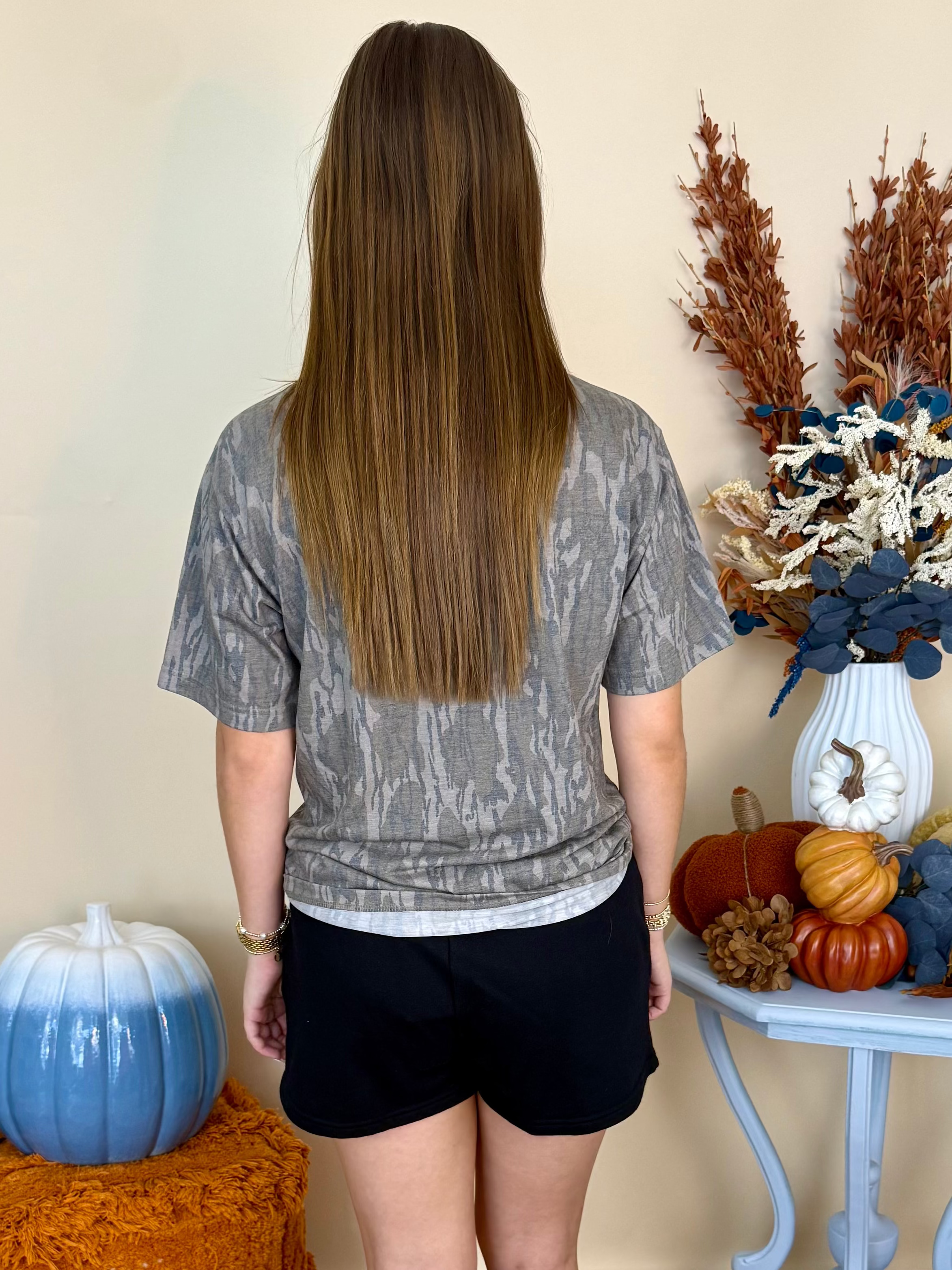 Lulu Mac Light Blue Mossy Oak Bottomland Tee