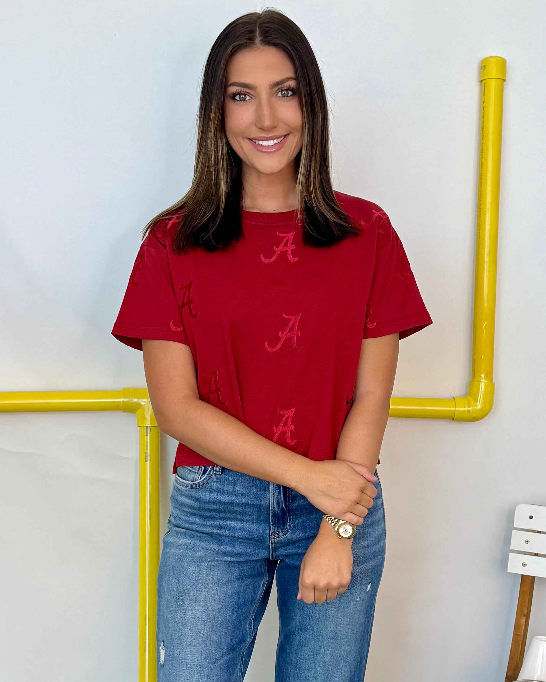 Hear Your Call Bama Cropped Tee-Shop-Womens-Boutique-Clothing