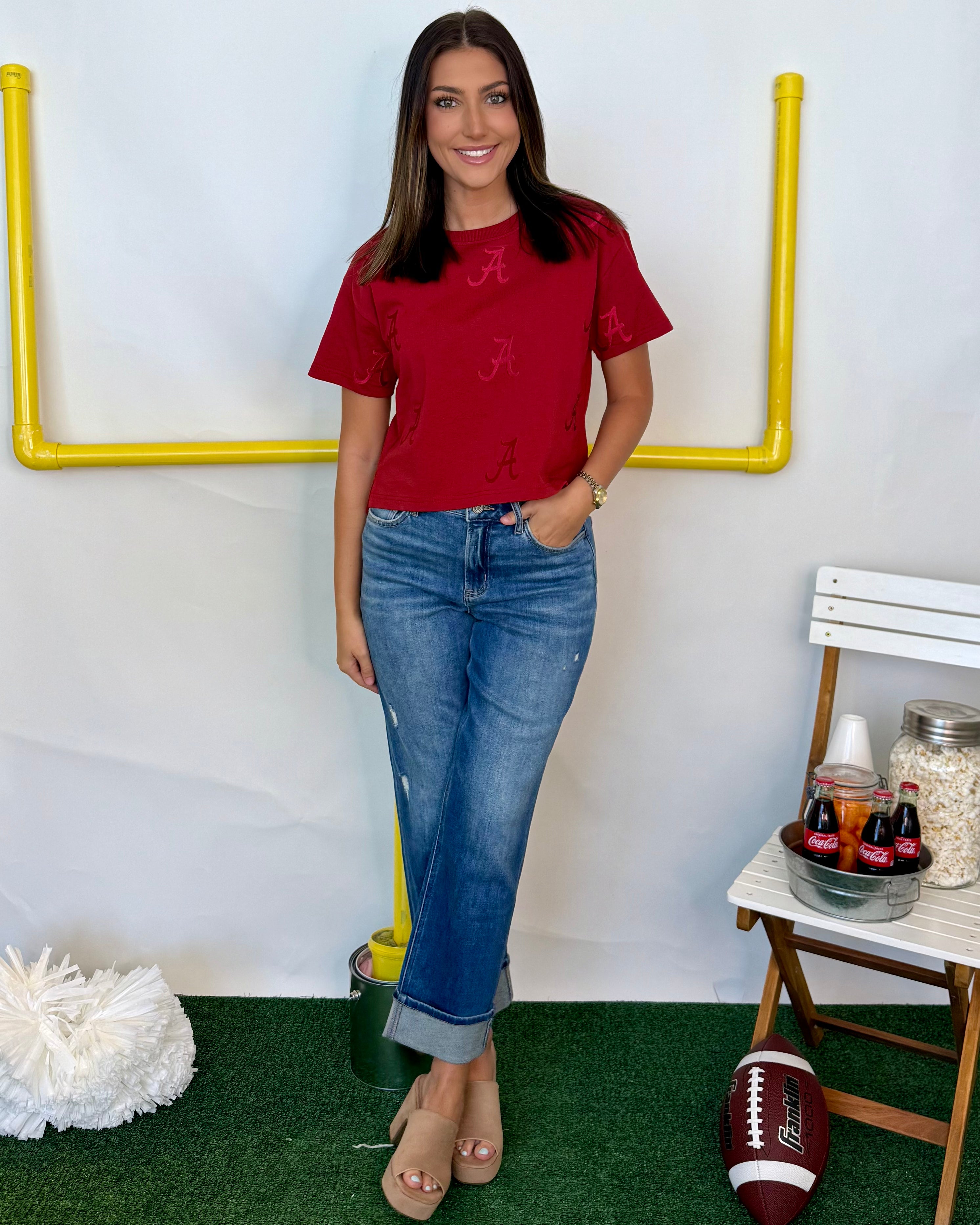 Hear Your Call Bama Cropped Tee-Shop-Womens-Boutique-Clothing