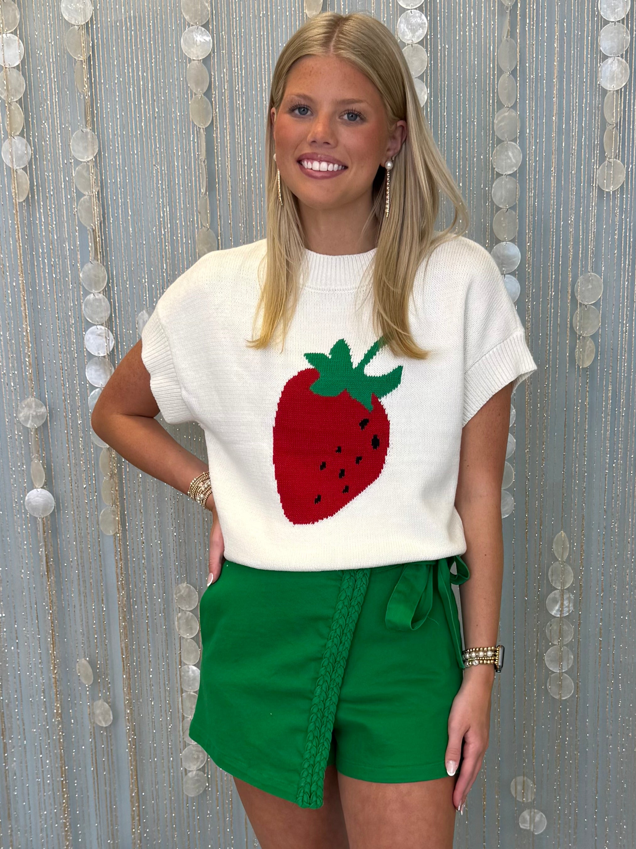 Simple as That Ivory Strawberry Sweater-Shop-Womens-Boutique-Clothing