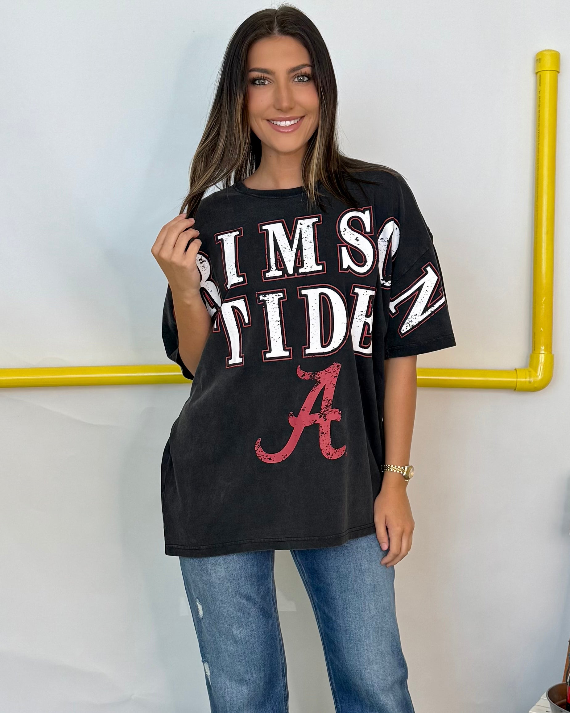 On The Level Bama Oversized Tee-Shop-Womens-Boutique-Clothing
