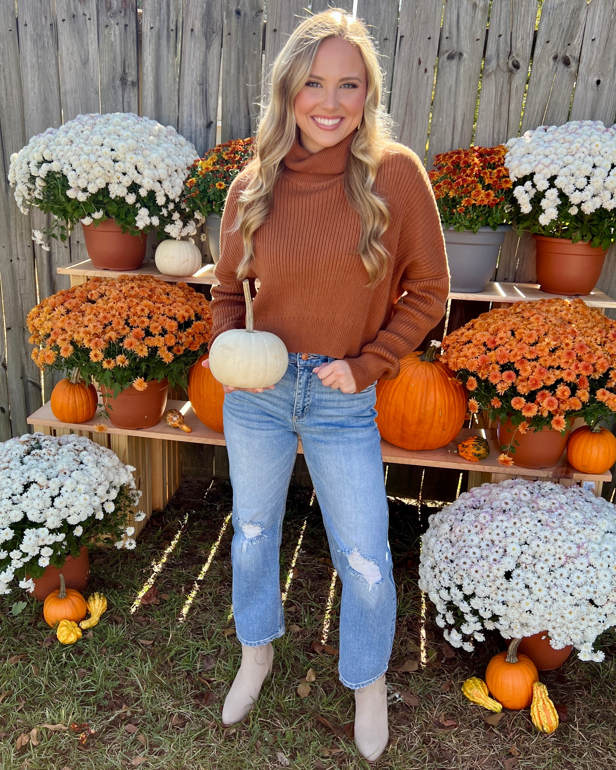Chilly Weather Camel Turtleneck Crop Sweater-Shop-Womens-Boutique-Clothing