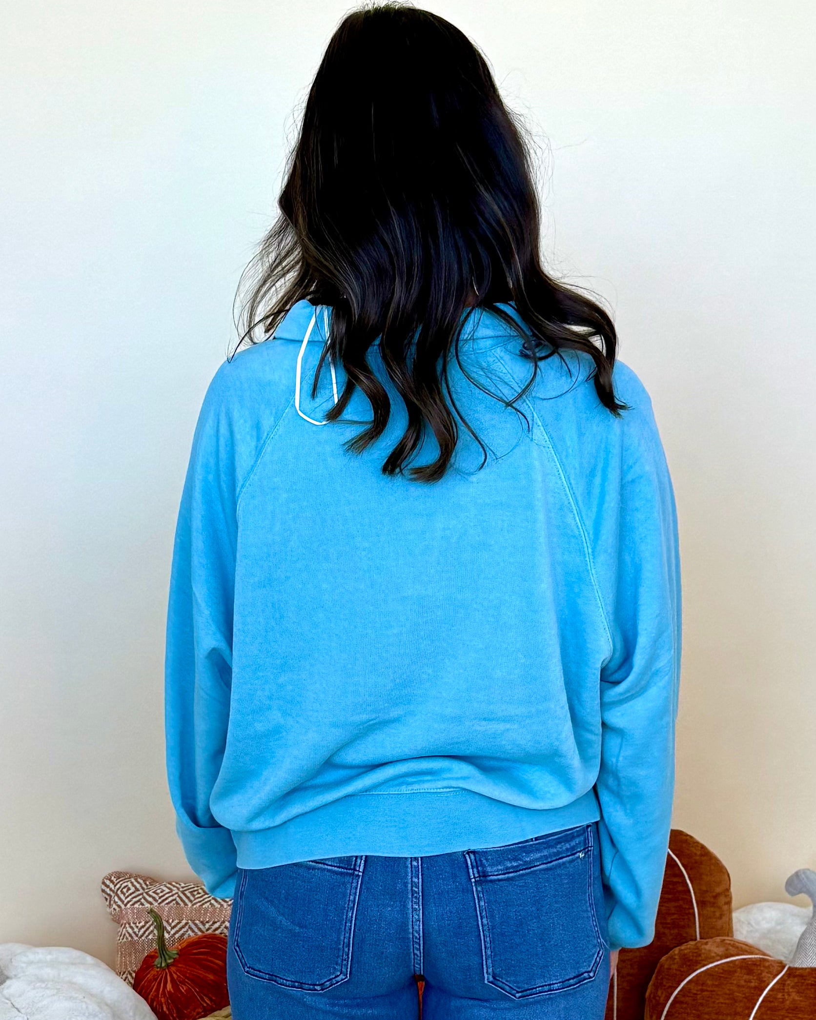 Best Timing Sky Blue Collared Pullover-Shop-Womens-Boutique-Clothing