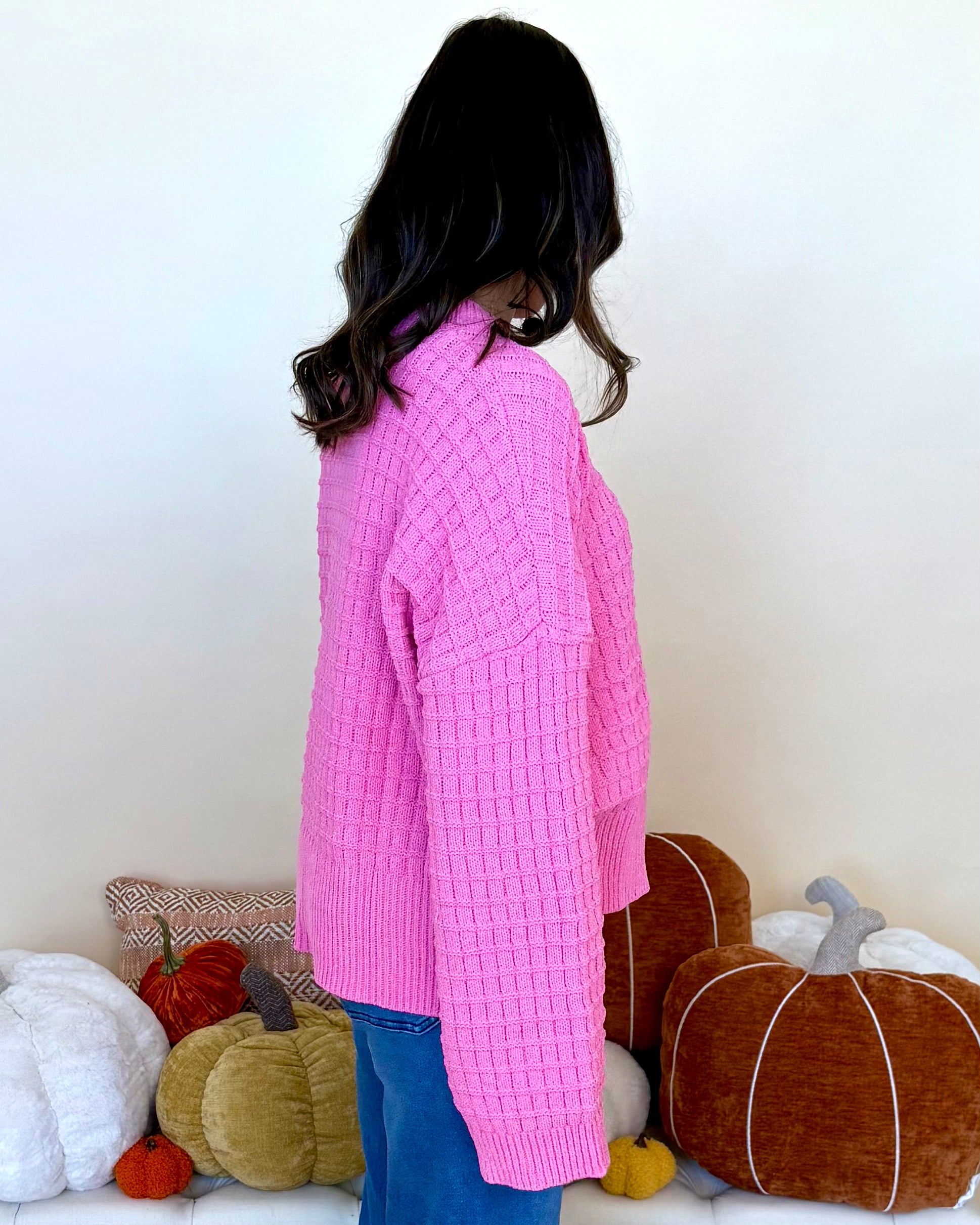 Remember It Well Pink Oversized Sweater-Shop-Womens-Boutique-Clothing