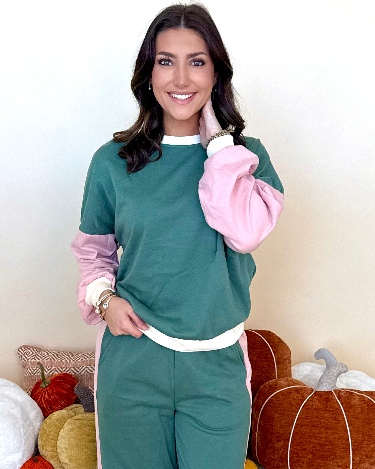 Make It Your Own Mist Green Colorblock Set-Shop-Womens-Boutique-Clothing