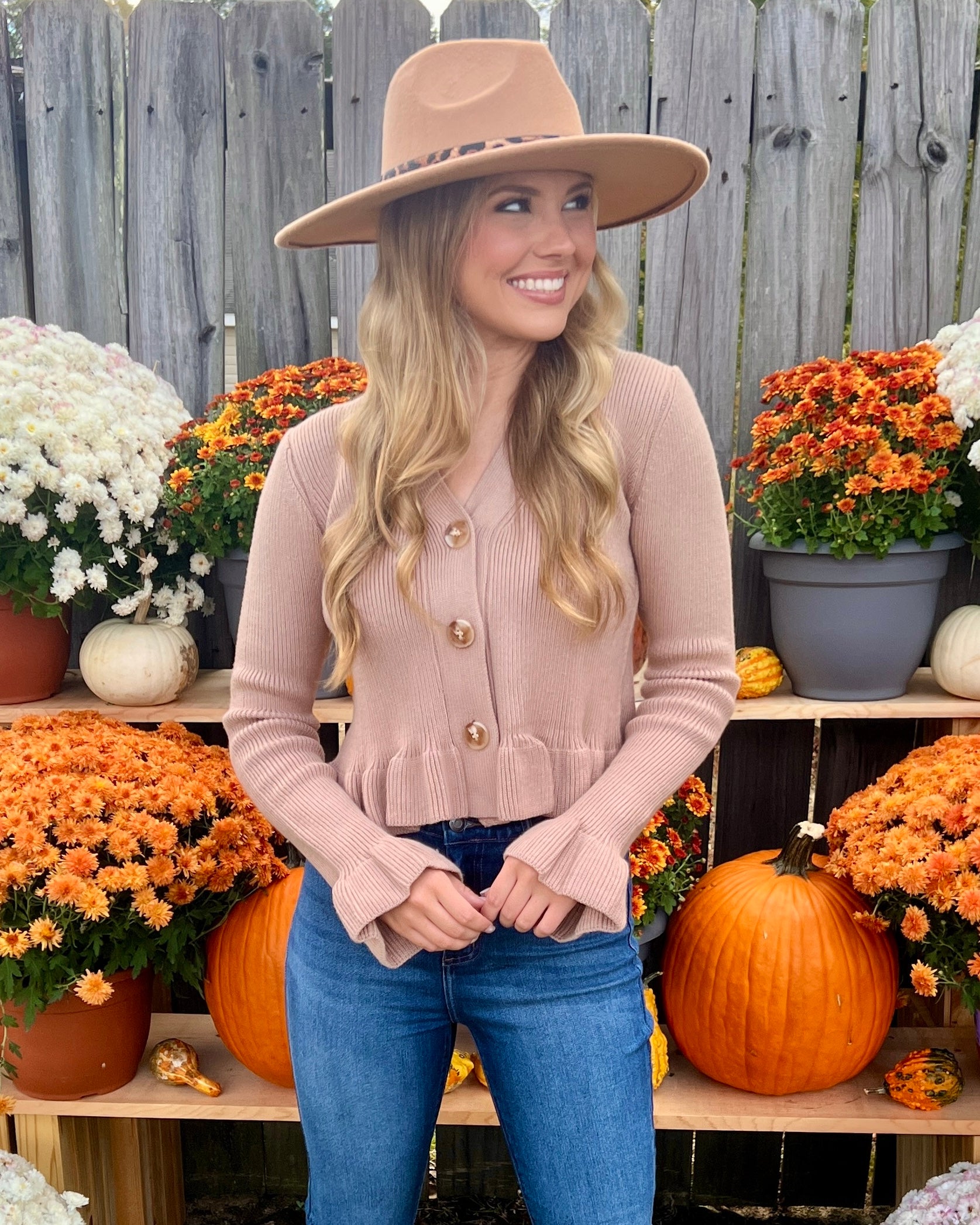 Let's Rewind Beige Button Cardigan-Shop-Womens-Boutique-Clothing