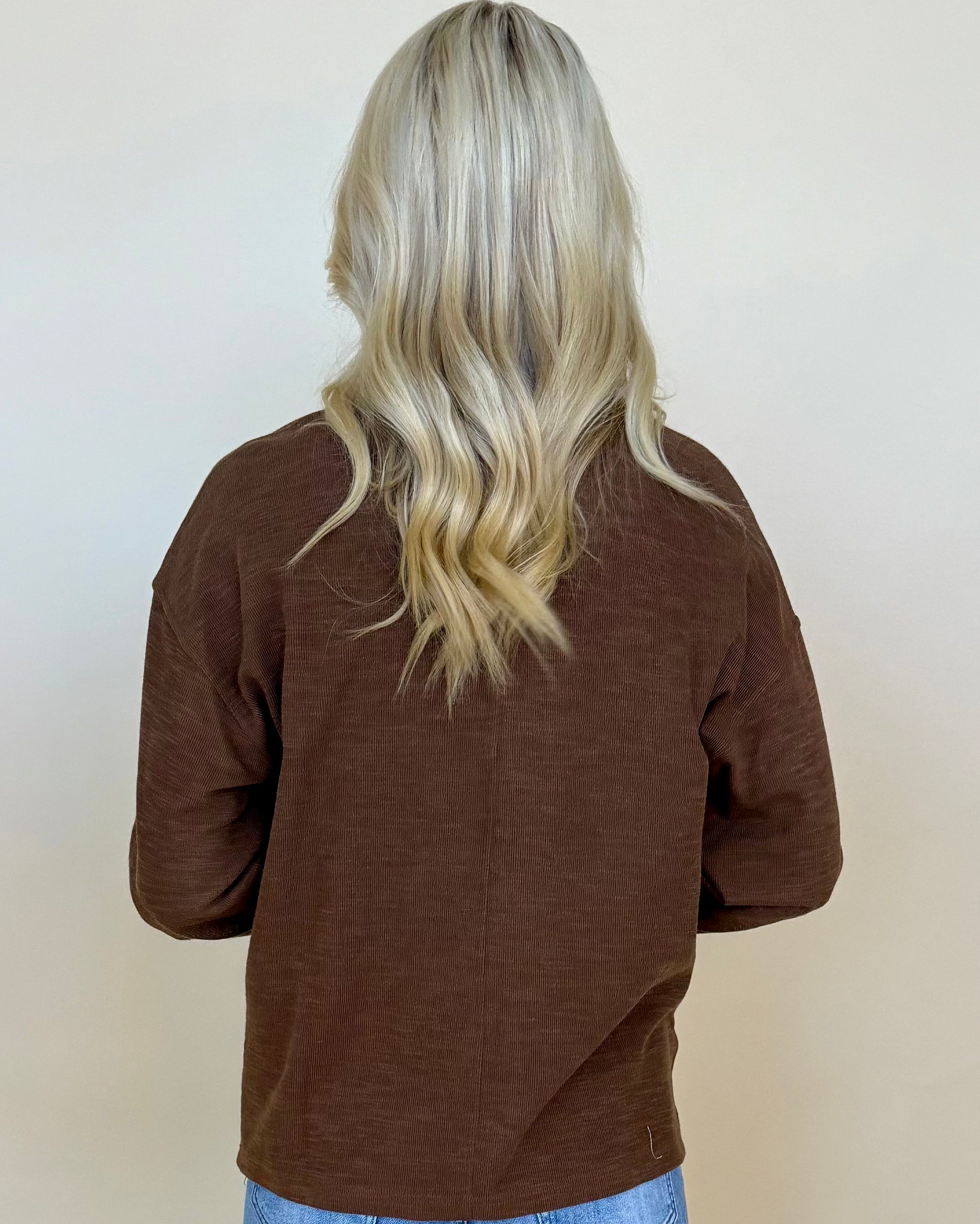 Dream About You Brown Raw Marled Top-Shop-Womens-Boutique-Clothing