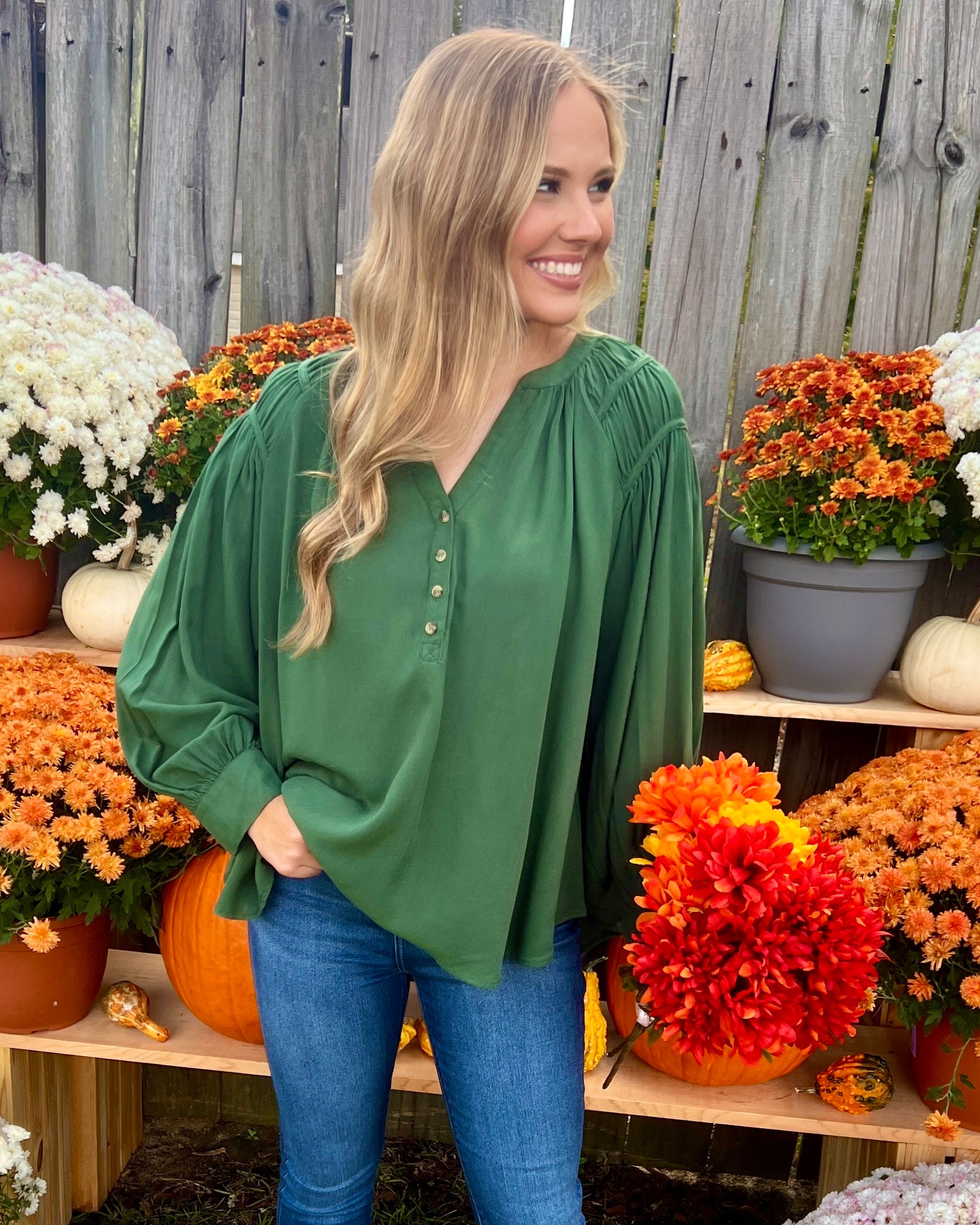 Certain Love Pinetree Smocked Top-Shop-Womens-Boutique-Clothing