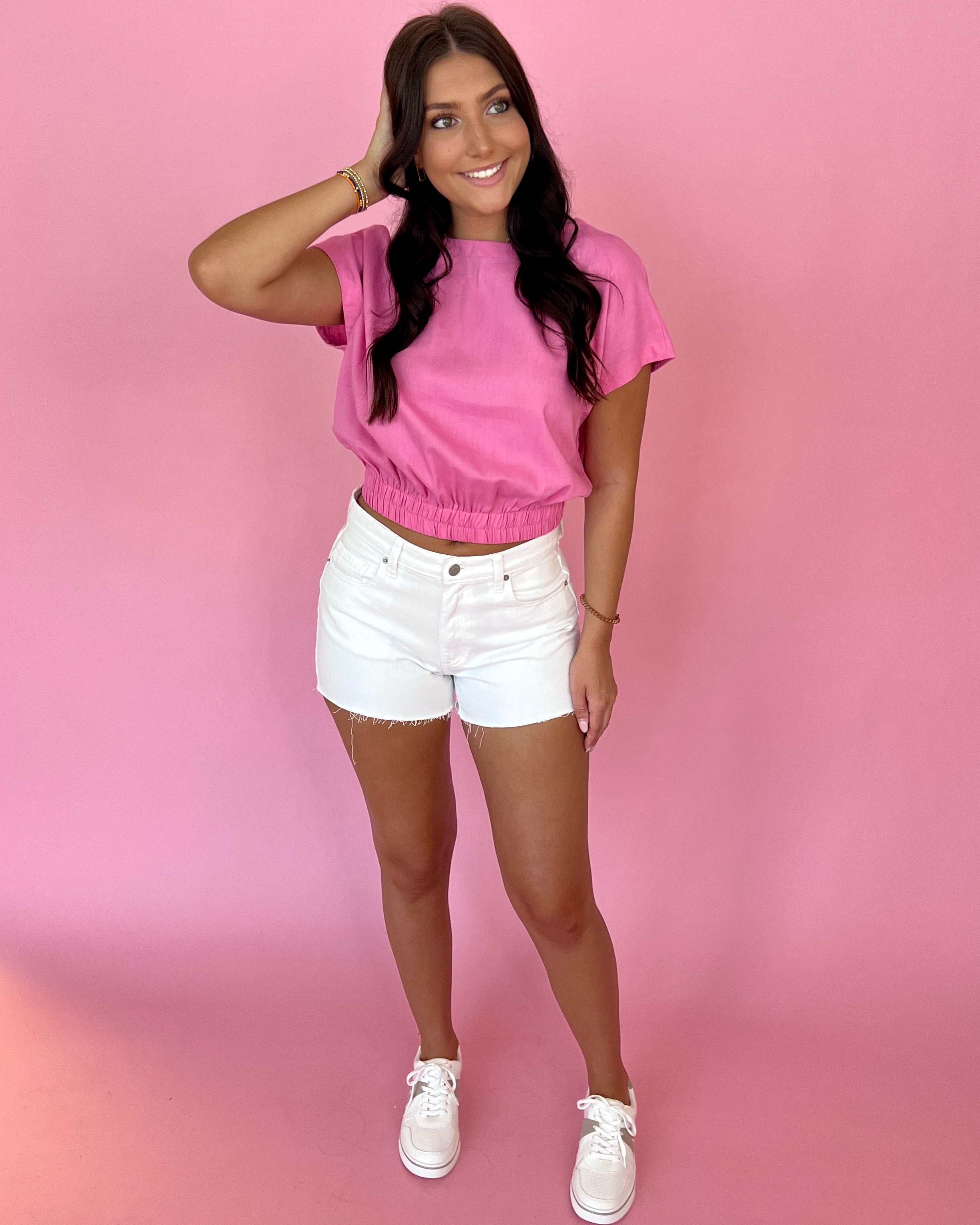 Wish To Know White High Rise Shorts-Shop-Womens-Boutique-Clothing