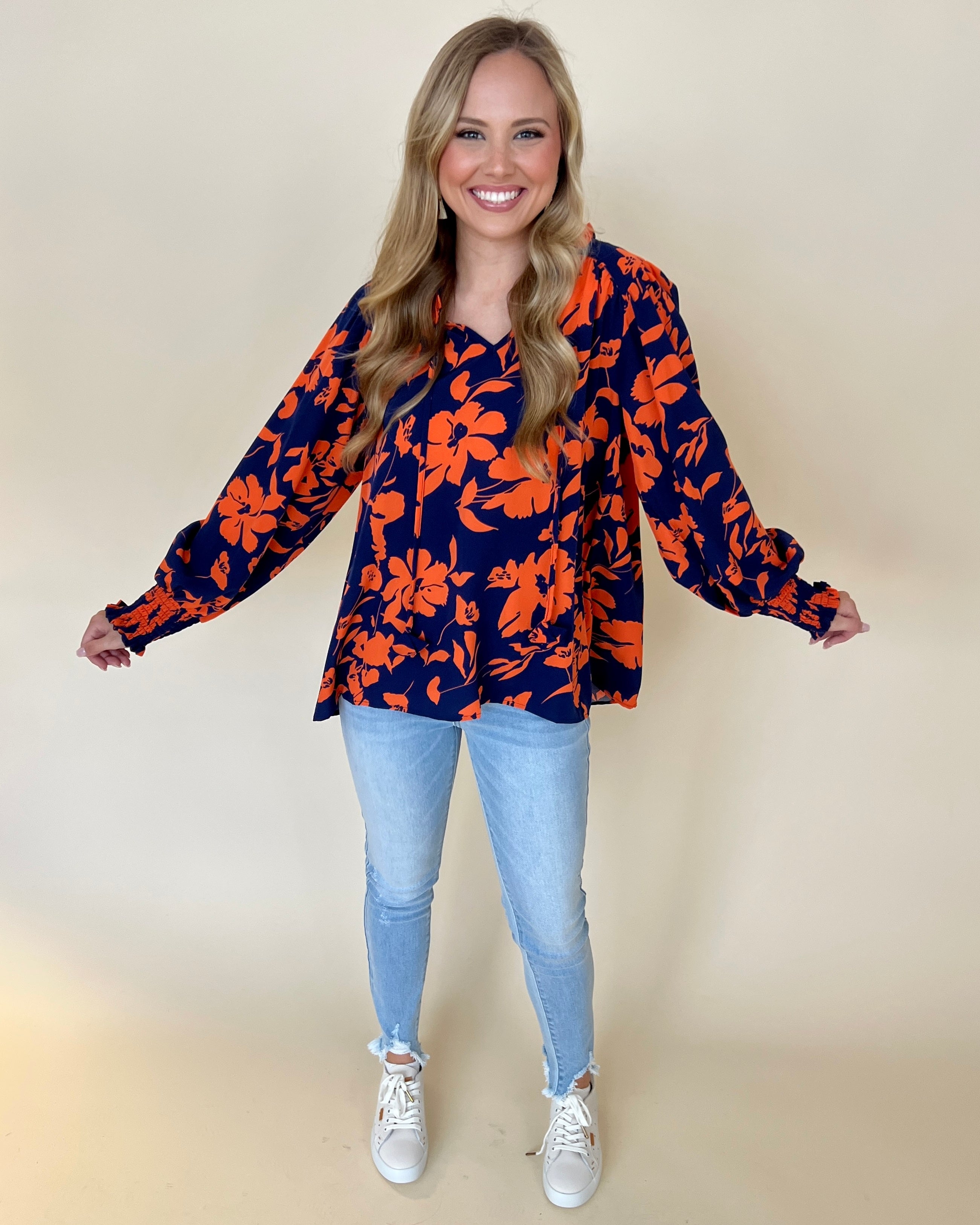 You're Here Midnight Mix Floral Top-Shop-Womens-Boutique-Clothing