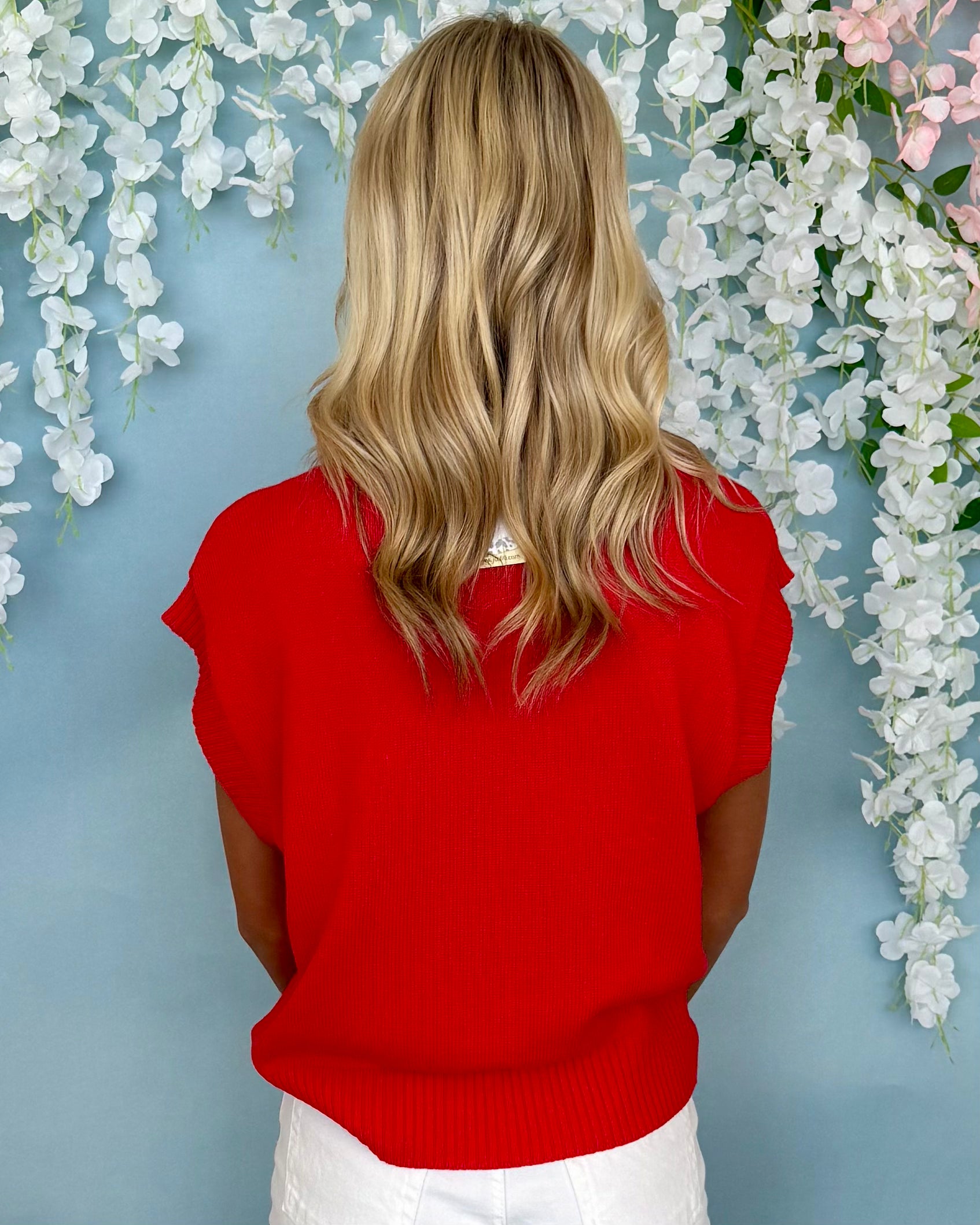 Best Case Tomato Red Knit Sweater-Shop-Womens-Boutique-Clothing
