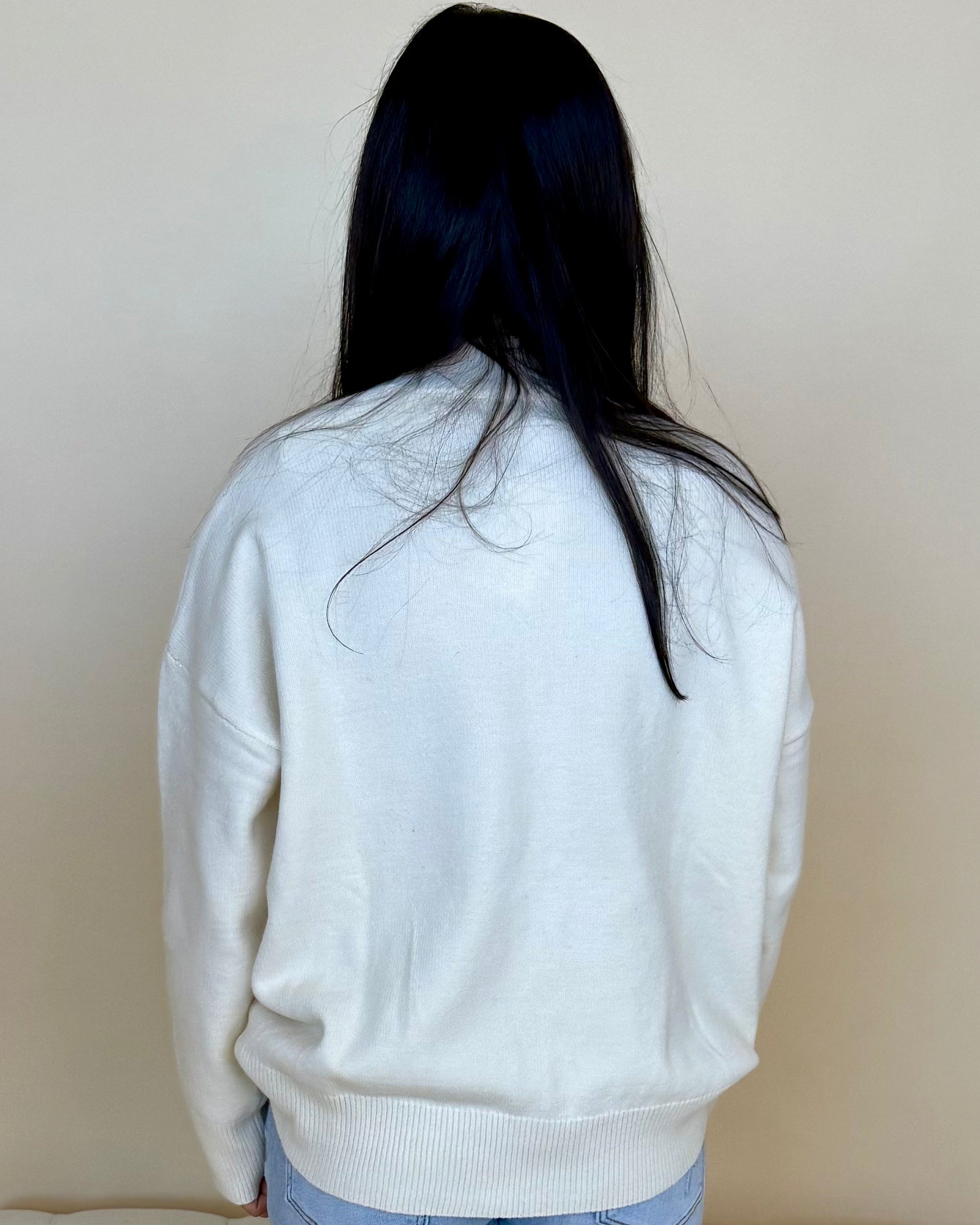 Made You Blush Cream Mock Sweater-Shop-Womens-Boutique-Clothing