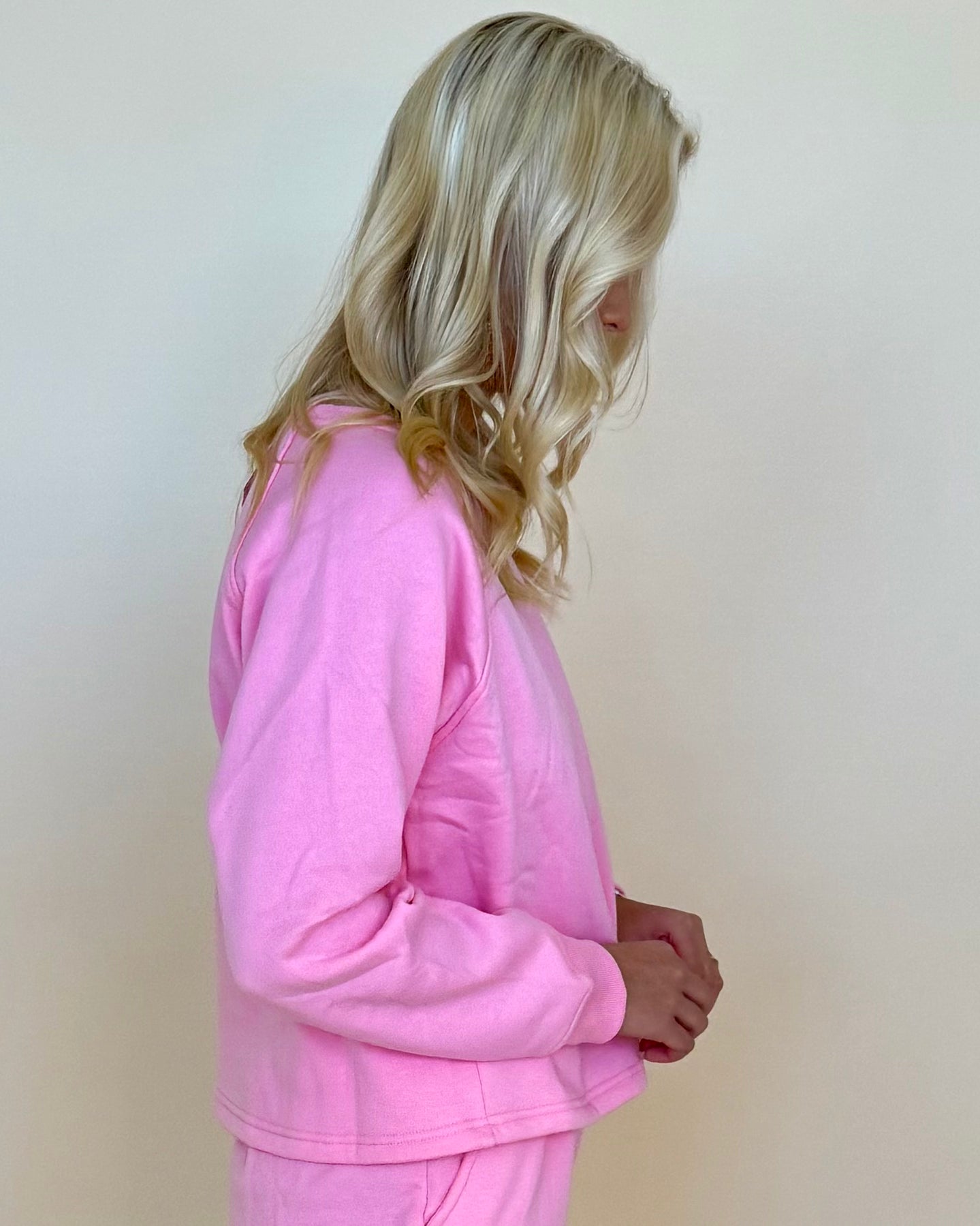 Gentle Shine Pink Sweatpants Set-Shop-Womens-Boutique-Clothing