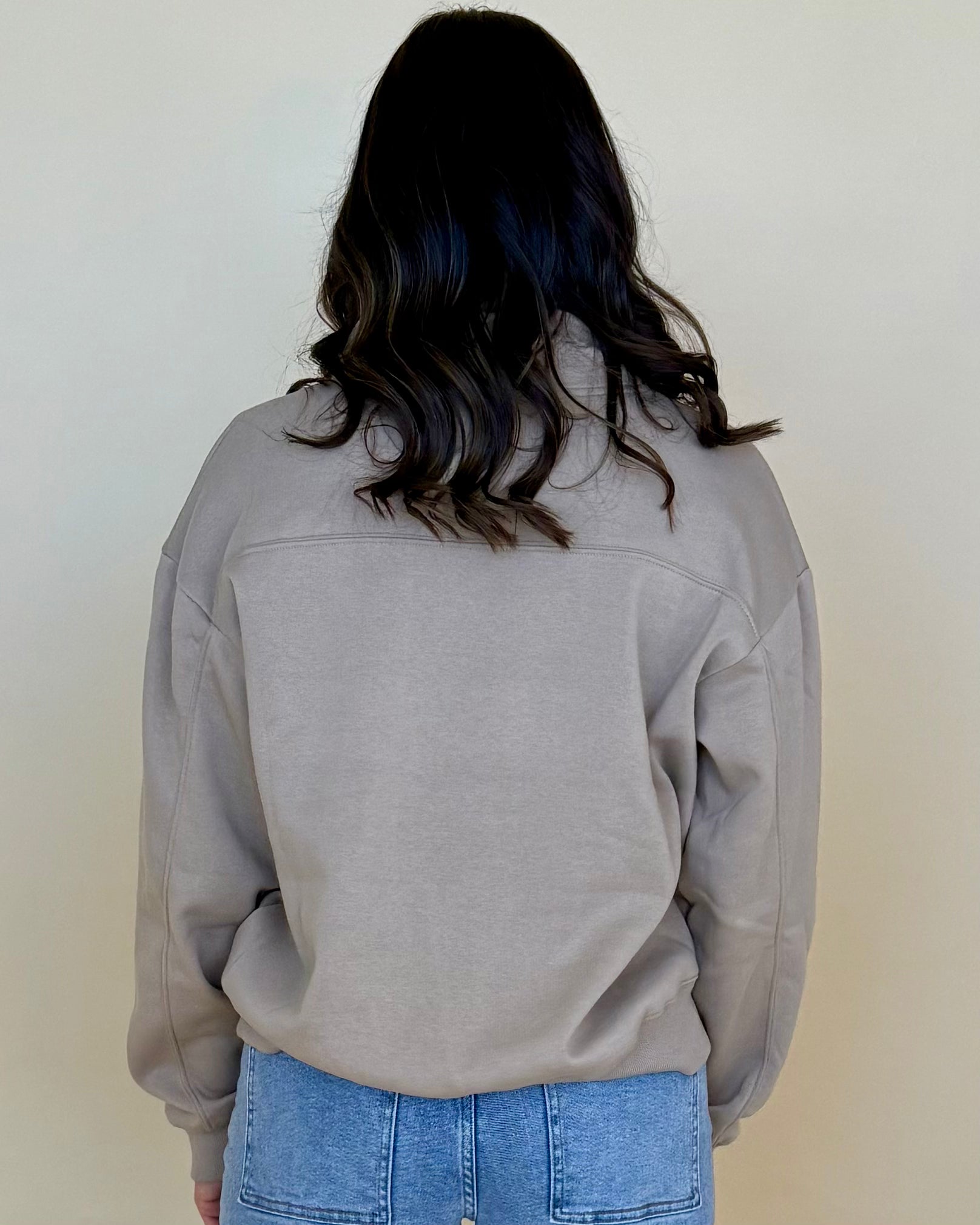 Daily Wear Mocha Zip Sweatshirt-Shop-Womens-Boutique-Clothing