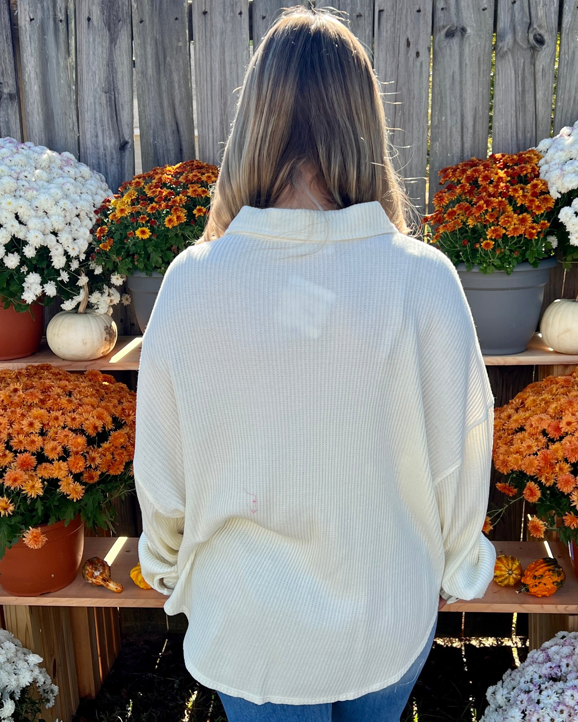 Save My Seat Cream Rib Shirt Jacket-Shop-Womens-Boutique-Clothing