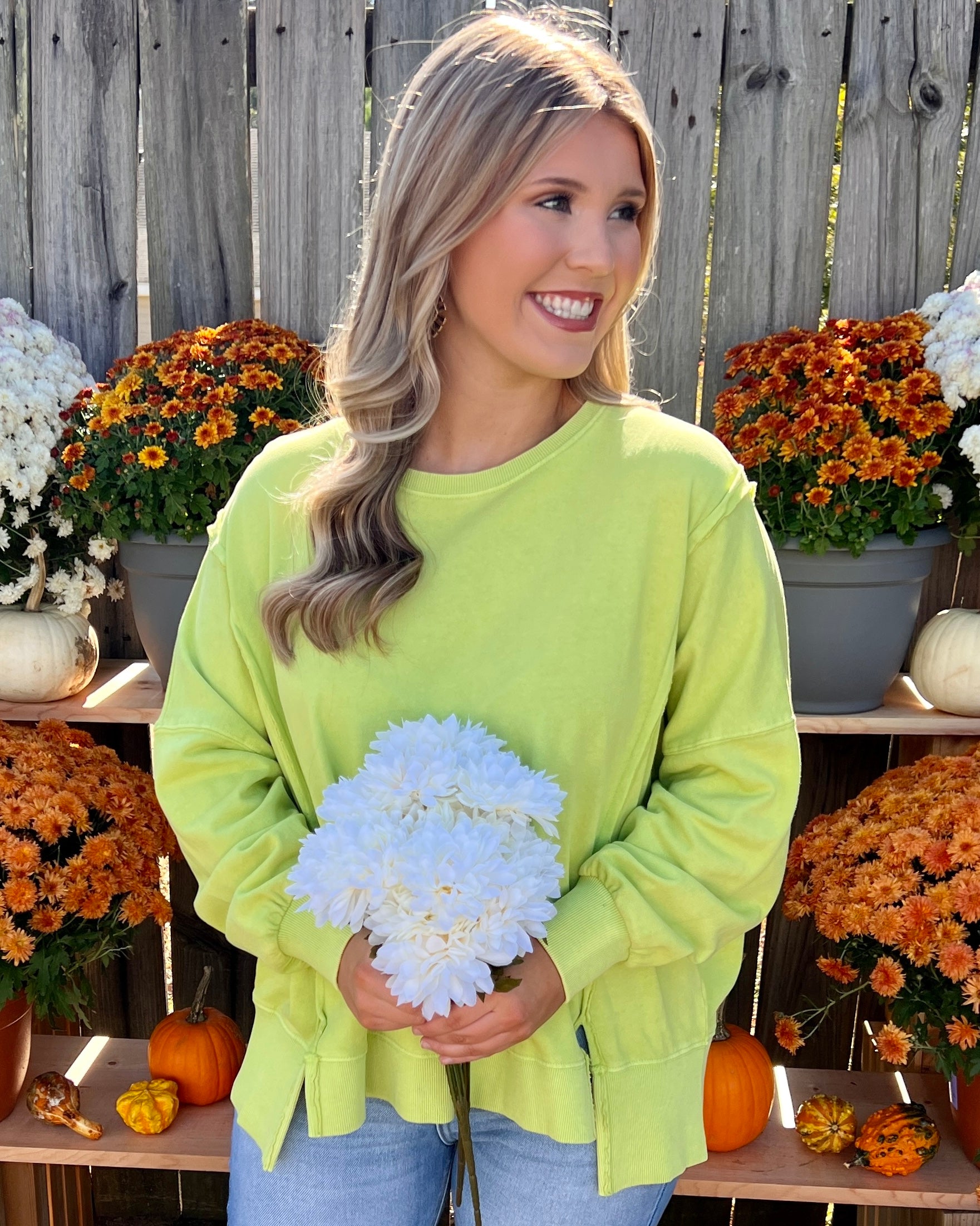 Maybe Later Lime Green Mineral Top-Shop-Womens-Boutique-Clothing