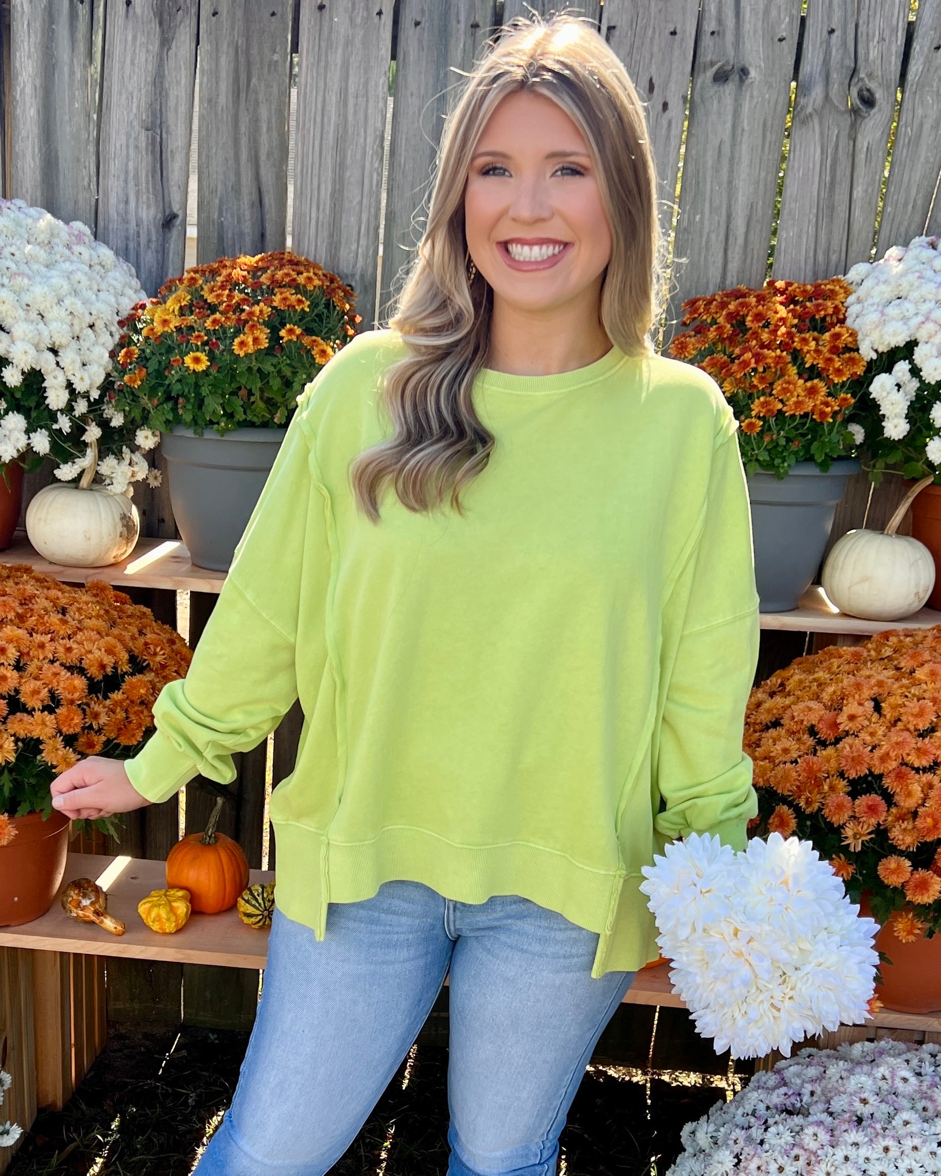 Maybe Later Lime Green Mineral Top-Shop-Womens-Boutique-Clothing