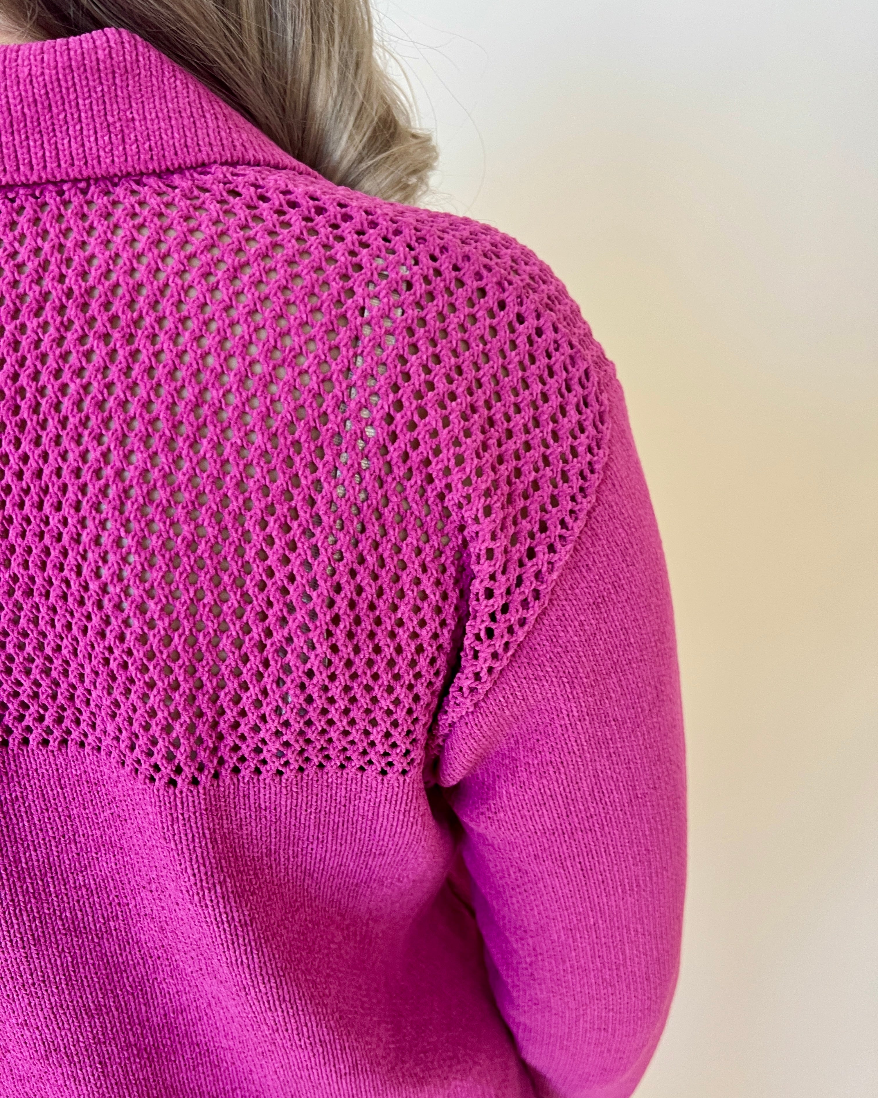 See The Light Berry Crochet Sweater-Shop-Womens-Boutique-Clothing