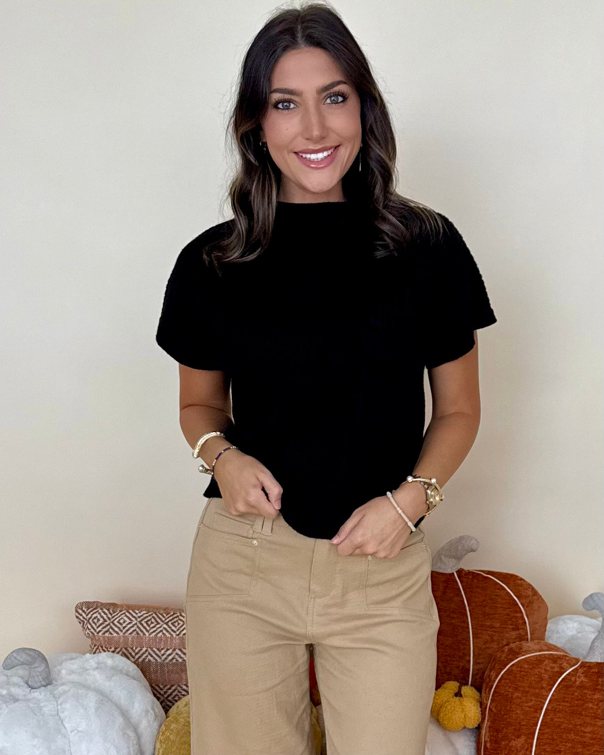 Keep Looking Black Pocket Sweater-Shop-Womens-Boutique-Clothing