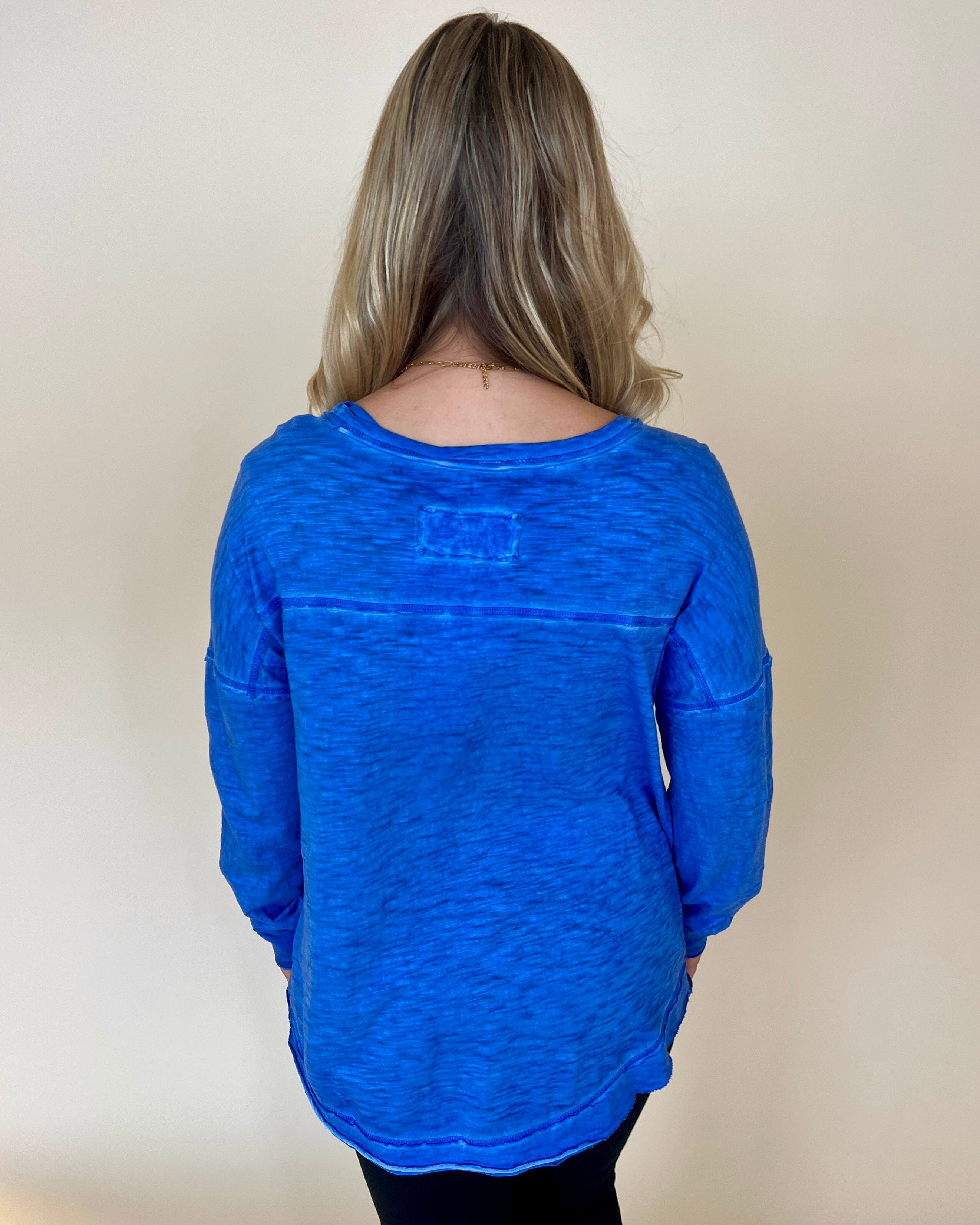 Coffee First Denim Mineral Pocket Top-Shop-Womens-Boutique-Clothing