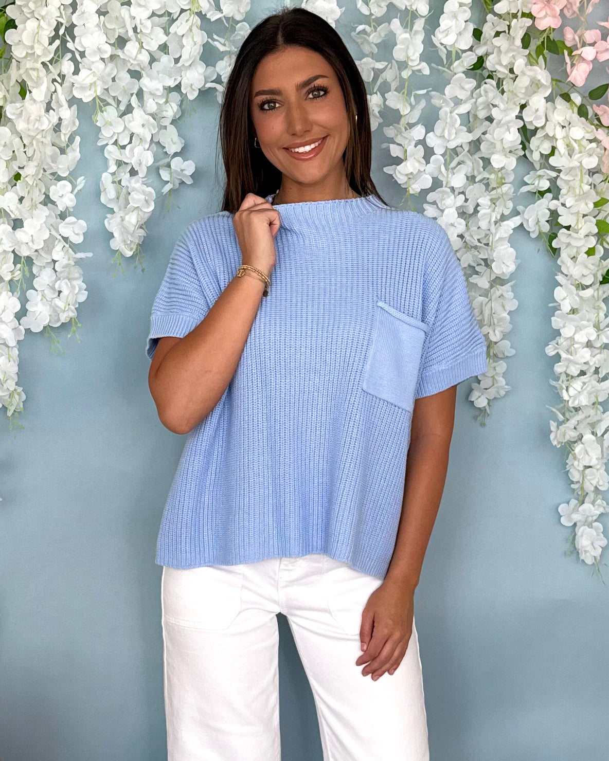 Next Up Periwinkle Pocket Sweater-Shop-Womens-Boutique-Clothing